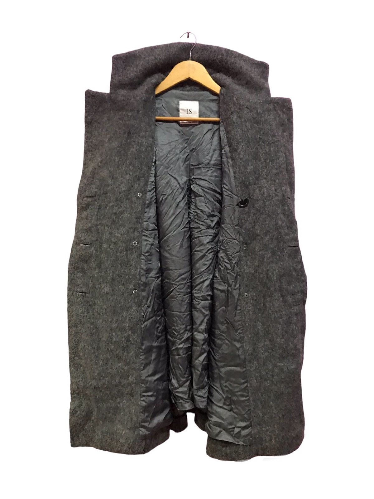 Issey Miyake Sunao Kuwahara Wool Issey Miyake Long Jackets Size US L / EU 52-54 / 3 - 3 Thumbnail