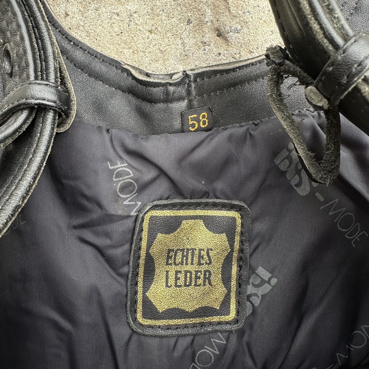 Leather × Vintage Vintage Moto Leather Pants Overalls Size 58 Style USA 00s Size US 42 / EU 58 - 8 Thumbnail