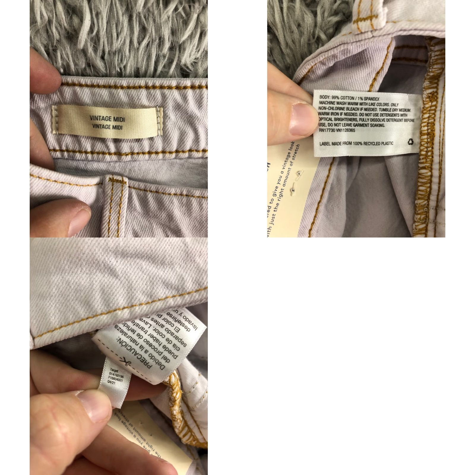 Vintage VINTAGE Universal Thread Midi Shorts Womens Size 8 White Denim Jean Shorts Size 30" / US 8 / IT 44 - 8 Thumbnail