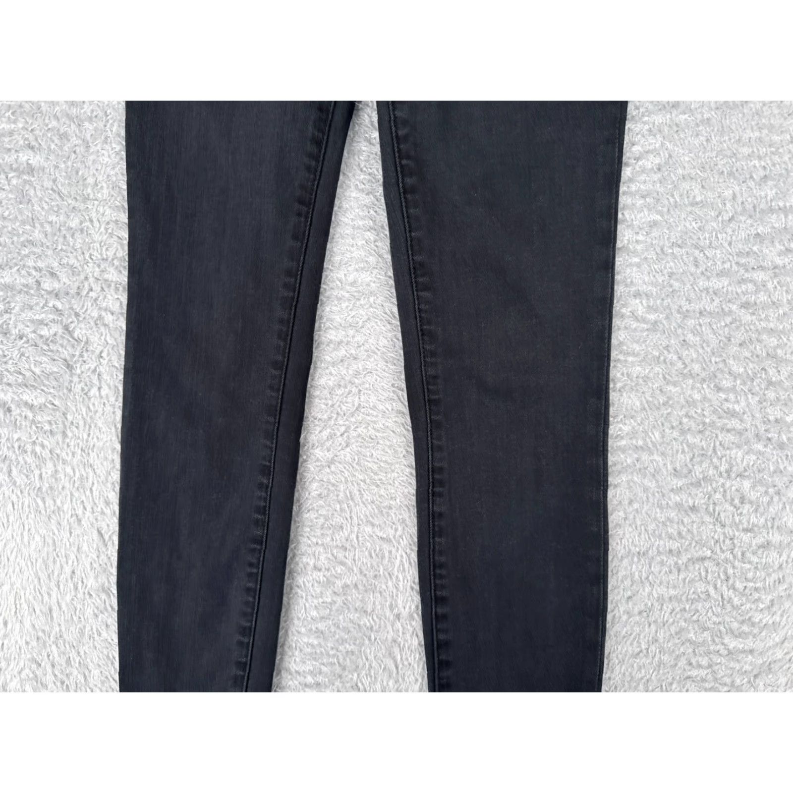 Madewell Madewell Jeans Women 23 Black Denim 9" High Rise Skinny Cotton Modal 22x26 Jeans Womens Black 90s Theme Size 40" / US 18 - 3 Thumbnail