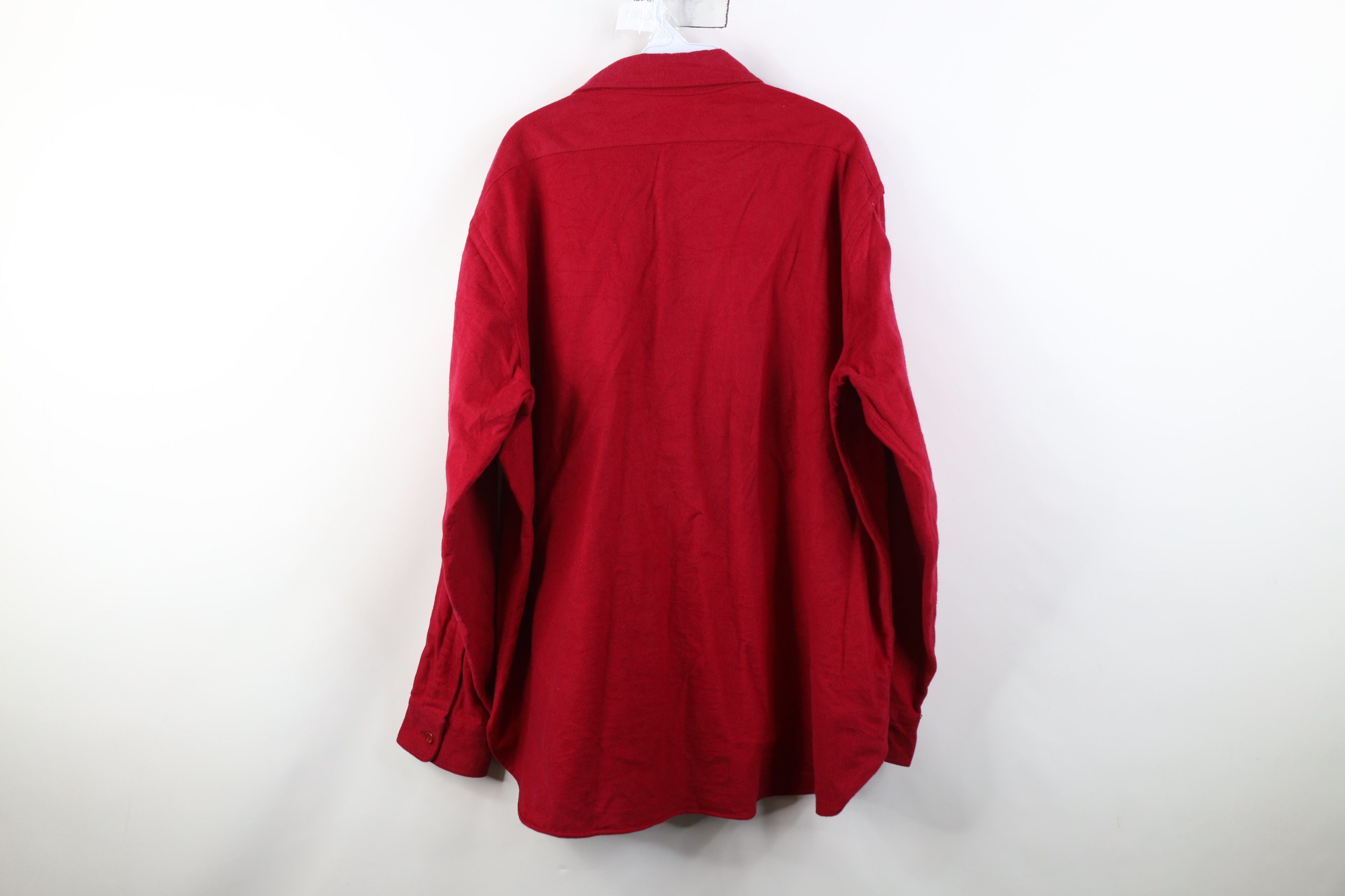 L.L. Bean Vintage 90s LL Bean Chamois Cloth Collared Button Shirt USA Size US XL / EU 56 / 4 - 11 Thumbnail
