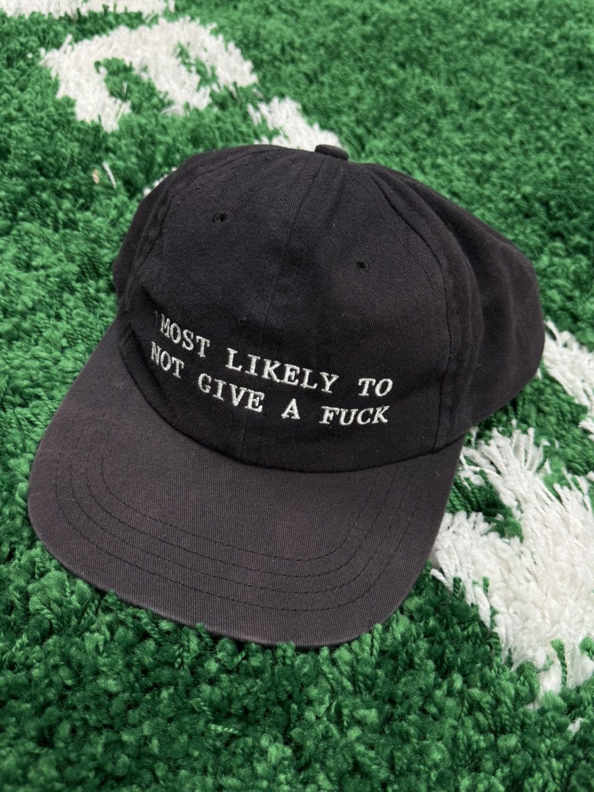 Vintage Most Likley to Not Give A Fuck Dad Hat 2016 Black Size ONE SIZE - 2 Thumbnail