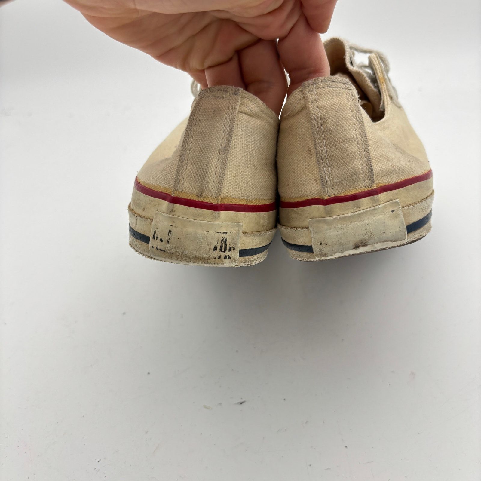 Converse Vintage 90s Converse Chuck Taylor Low Sneakers Men's 8 White Size US 8 / EU 41 - 15 Thumbnail