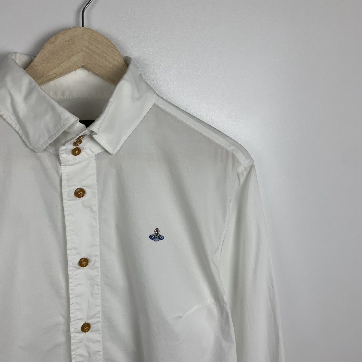 Vivienne Westwood Vivienne Westwood Man London Shirt Classic Formal Orb Logo Size US L / EU 52-54 / 3 - 4 Thumbnail