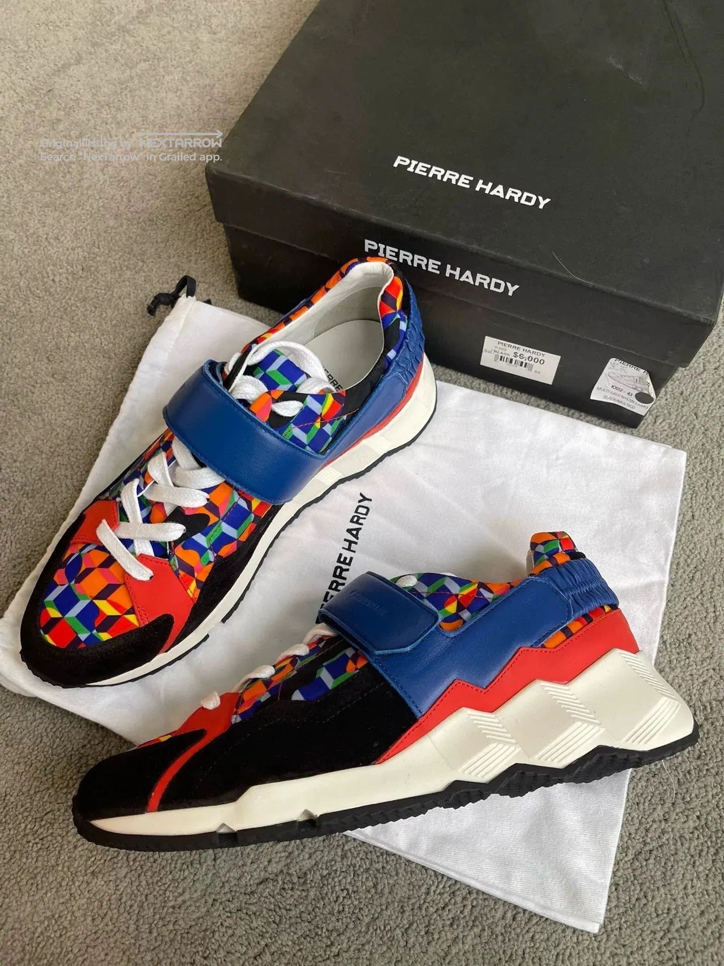 Pierre Hardy Velcro Dad Sneakers, Men's (Size 7) — image 2 of 6