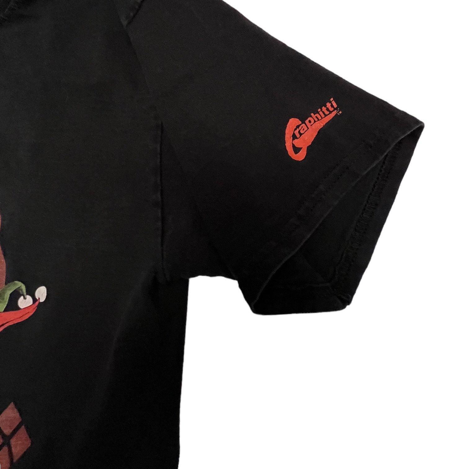 DC Comics Vintage Harley Quinn Graphitti T-Shirt Black - Rare 2008 Tee Size US S / EU 44-46 / 1 - 3 Thumbnail