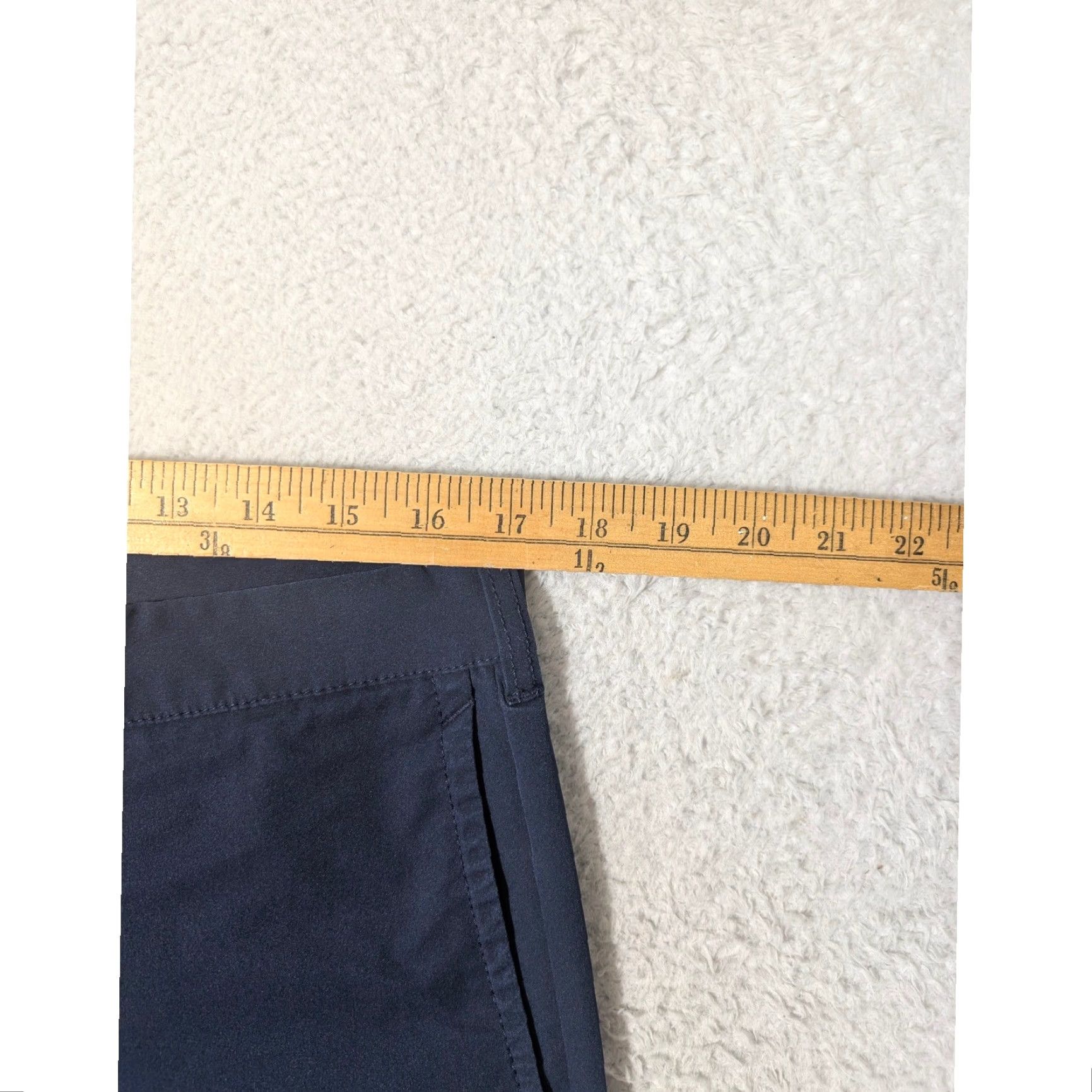 J.Crew J.CREW Tech Shorts Mens 33 Navy Blue 9" Inseam Chino Style AL096 Size US 34 / EU 50 - 5 Thumbnail