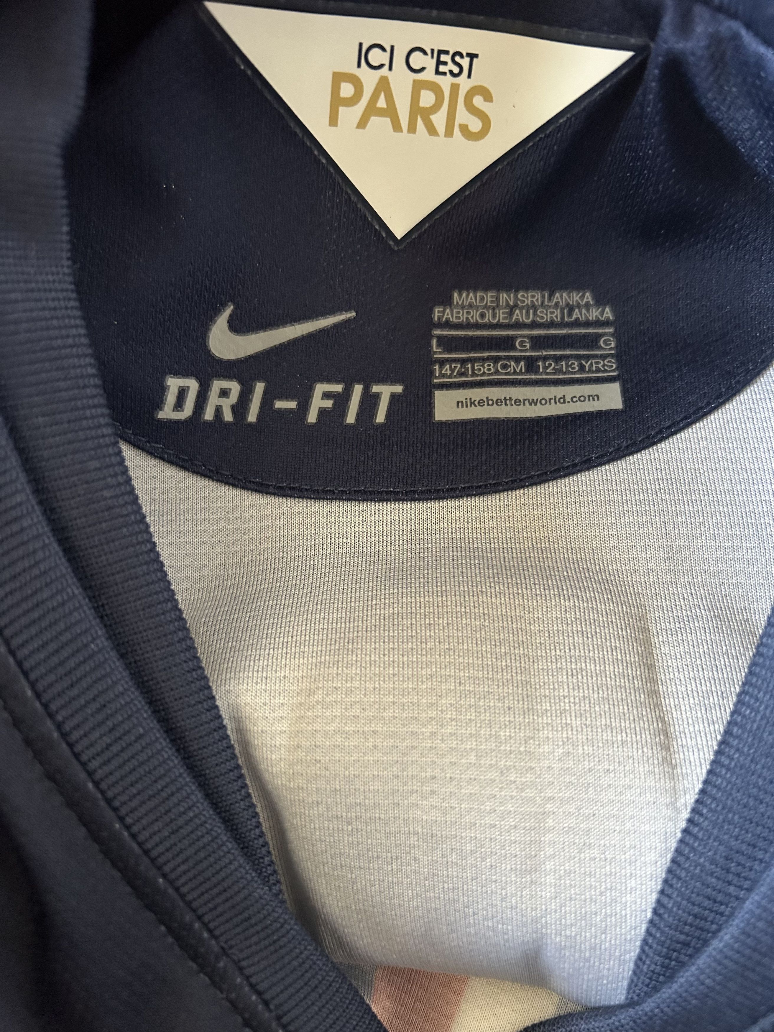 Nike Paris Saint Germain #32 DAVID LUIZ Nike - 2014/2015 147-158 Size US XXS / EU 40 - 9 Thumbnail