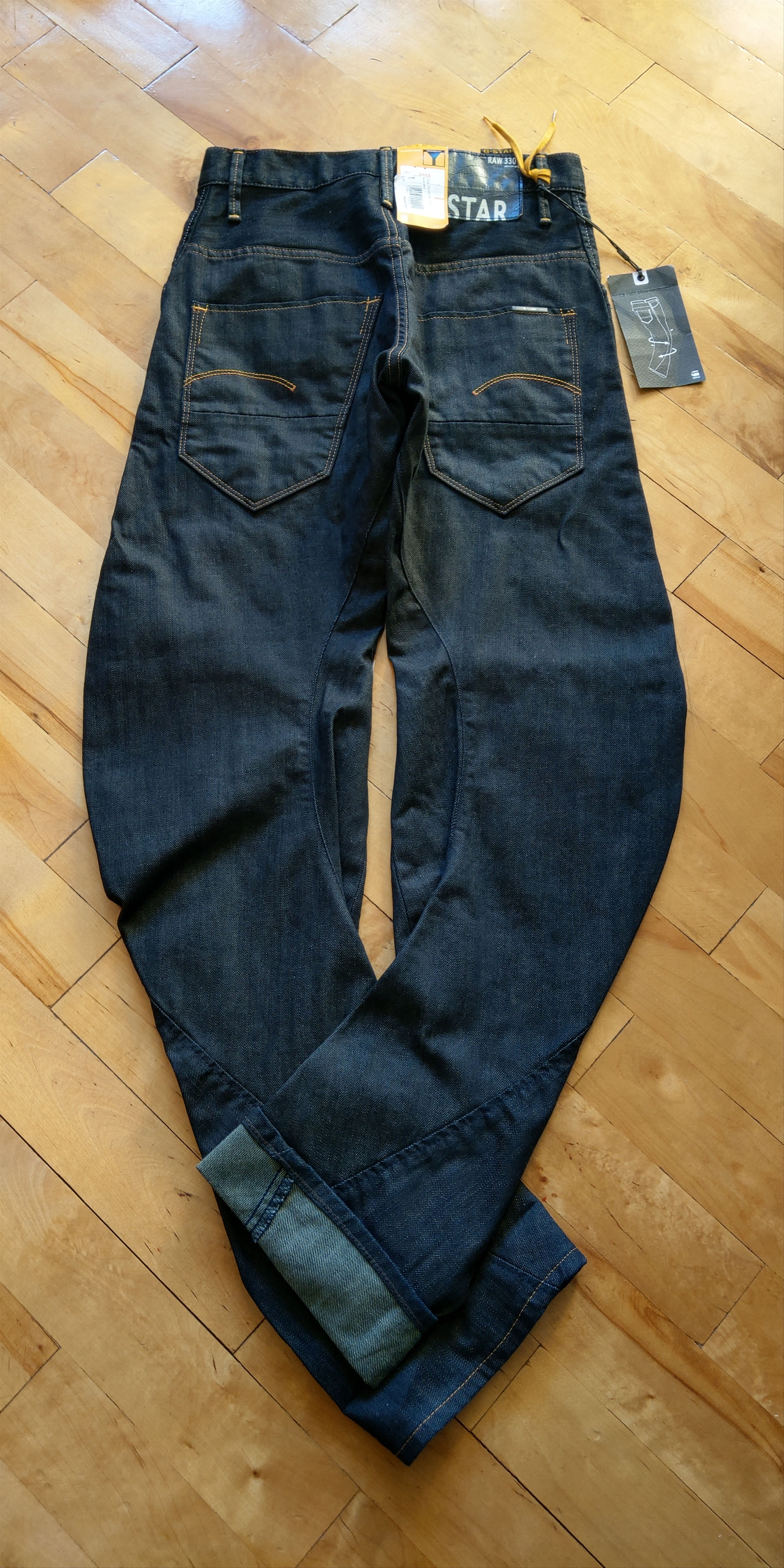 G-Star Stacked J-Arc Pants Selvedge Spiral Raw Denim G-STAR 3301 Size US 26 / EU 42 - 16 Thumbnail