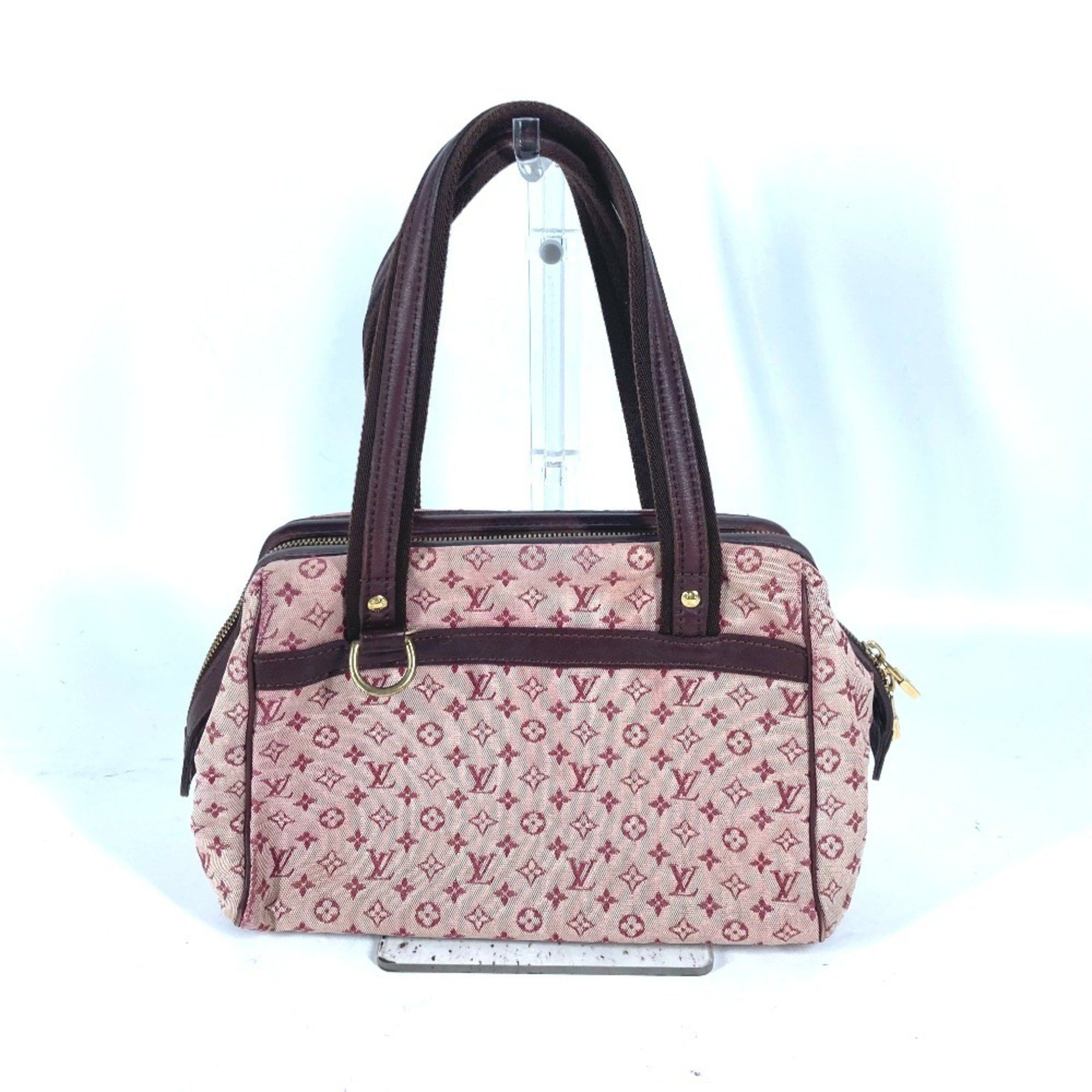 Louis Vuitton M92216 Monogram Mini Josephine Pm Bag Boston Handbag Canvas Women's Cerise Red