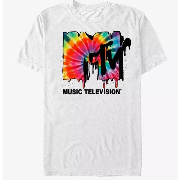 Designer × Mtv NEW MTV MUSIC TELEVISION WHOTE TIE DYE T-SHIRT SZ 2XL XXL Size US XXL / EU 58 / 5 - 1 Thumbnail