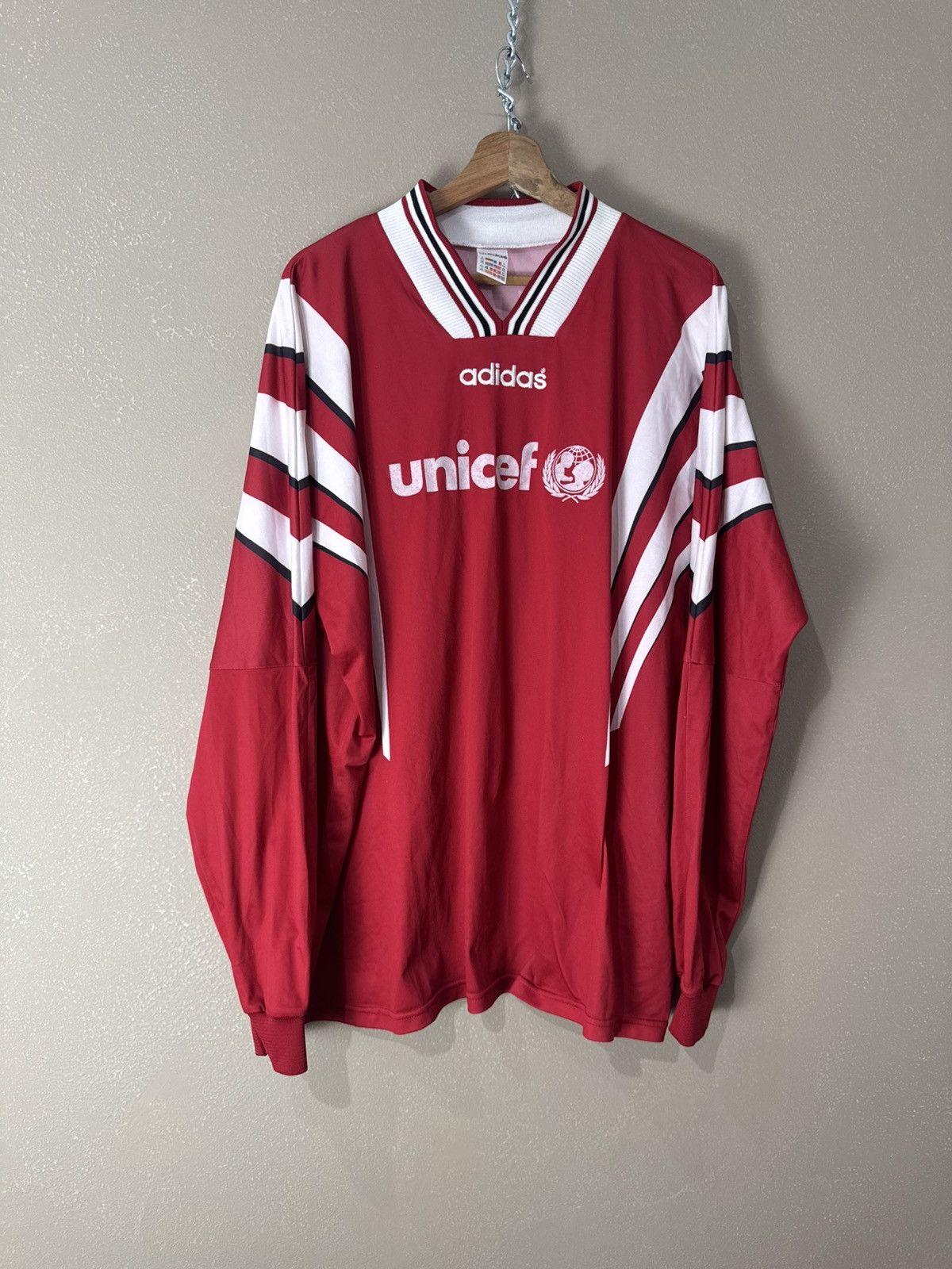 Adidas Adidas longsleeve jersey 90s Shirt FC ST Hubert Techno 80s Size US XXL / EU 58 / 5 - 1 Thumbnail