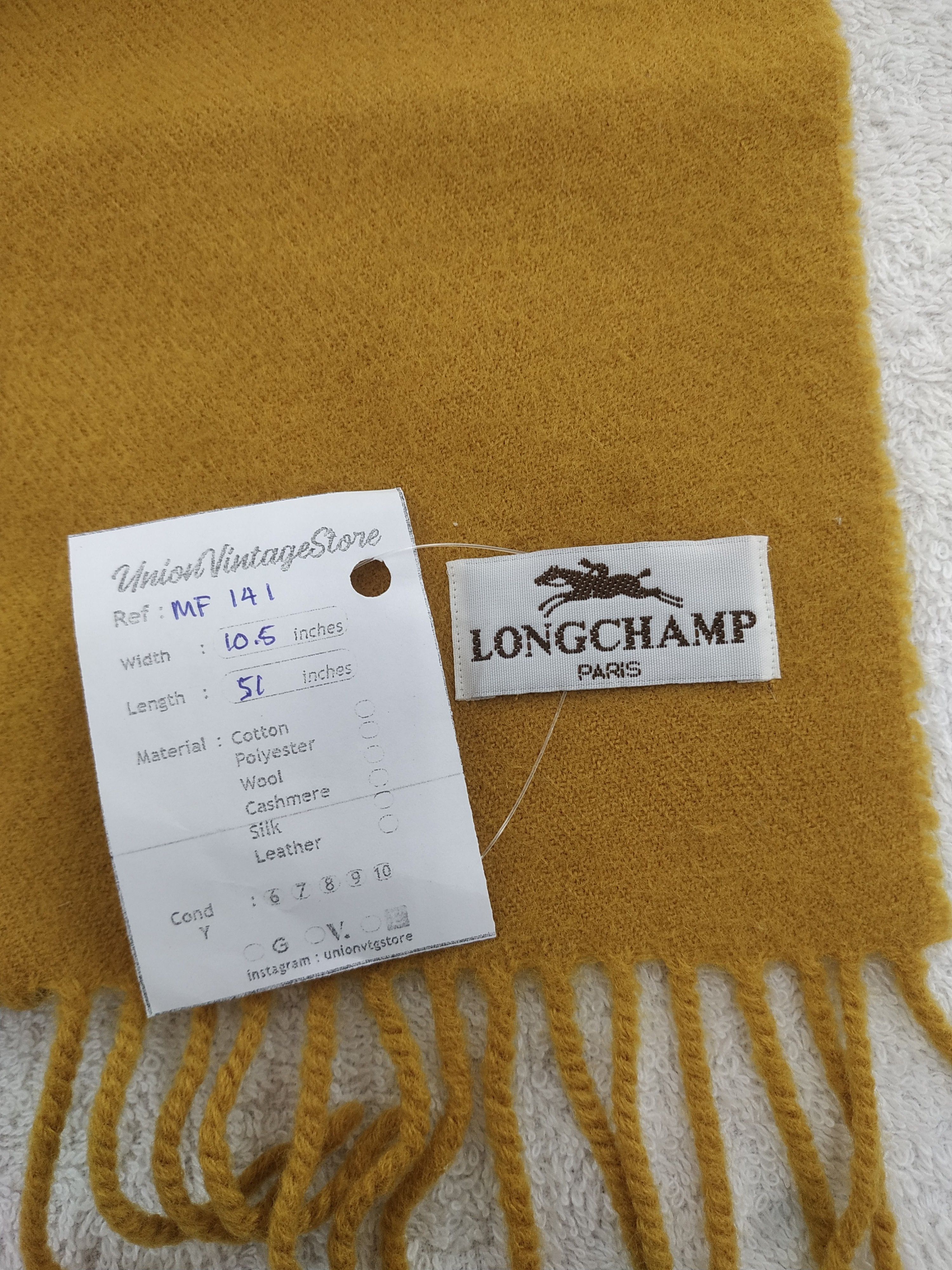 Longchamp Vintage Longchamp Scarf/Muffler/Neckwear MF141 Size ONE SIZE - 6 Thumbnail