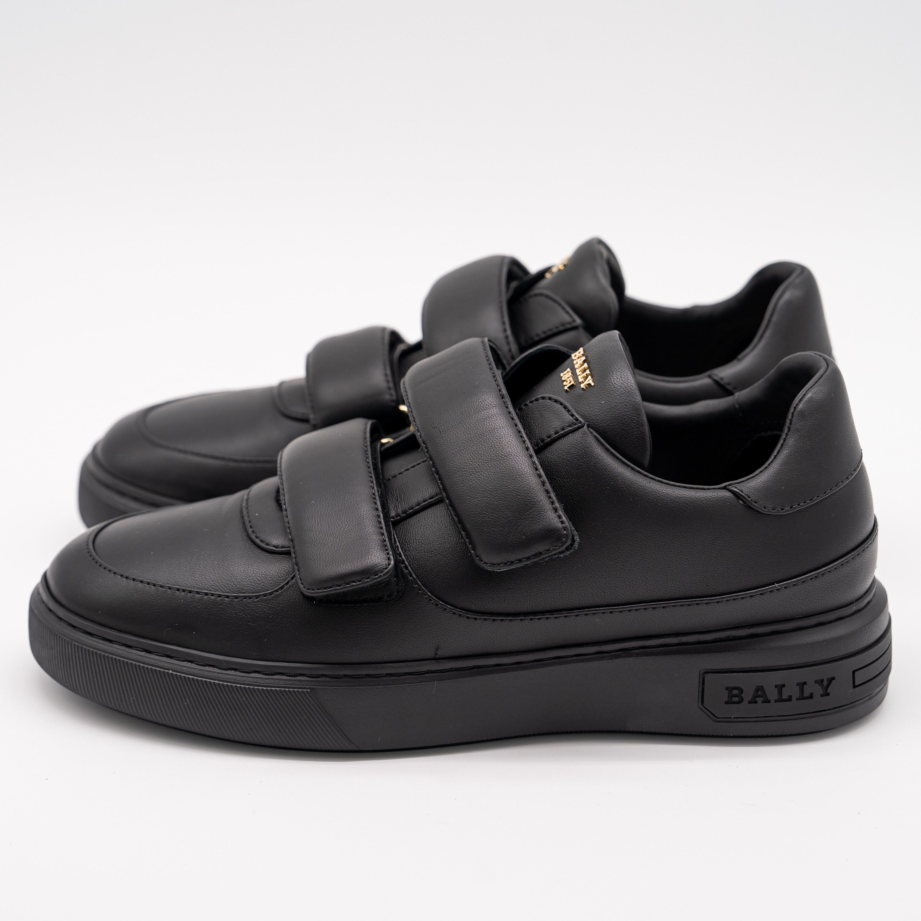 Bally 8 Bally Maylor Black Leather Sneakers Strap Size US 8 / EU 41 - 4 Thumbnail