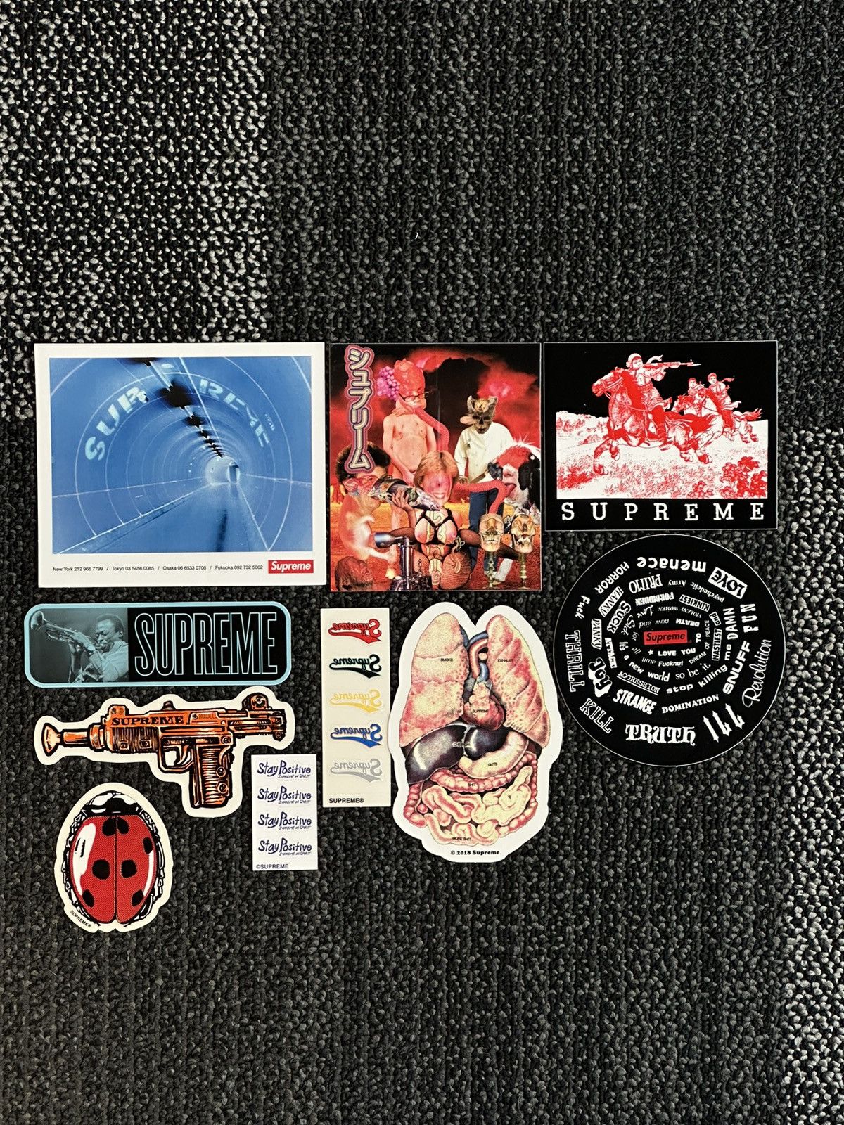 10x Supreme Stickers Lot