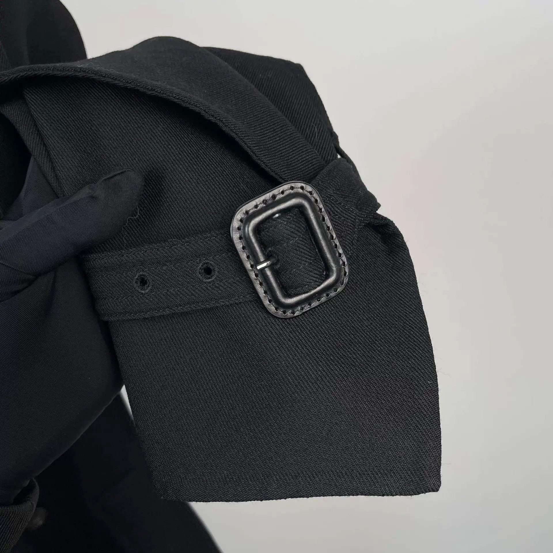Burberry Burberry Wool Coat Black UK6 170 Size XS / US 0-2 / IT 36-38 - 3 Thumbnail
