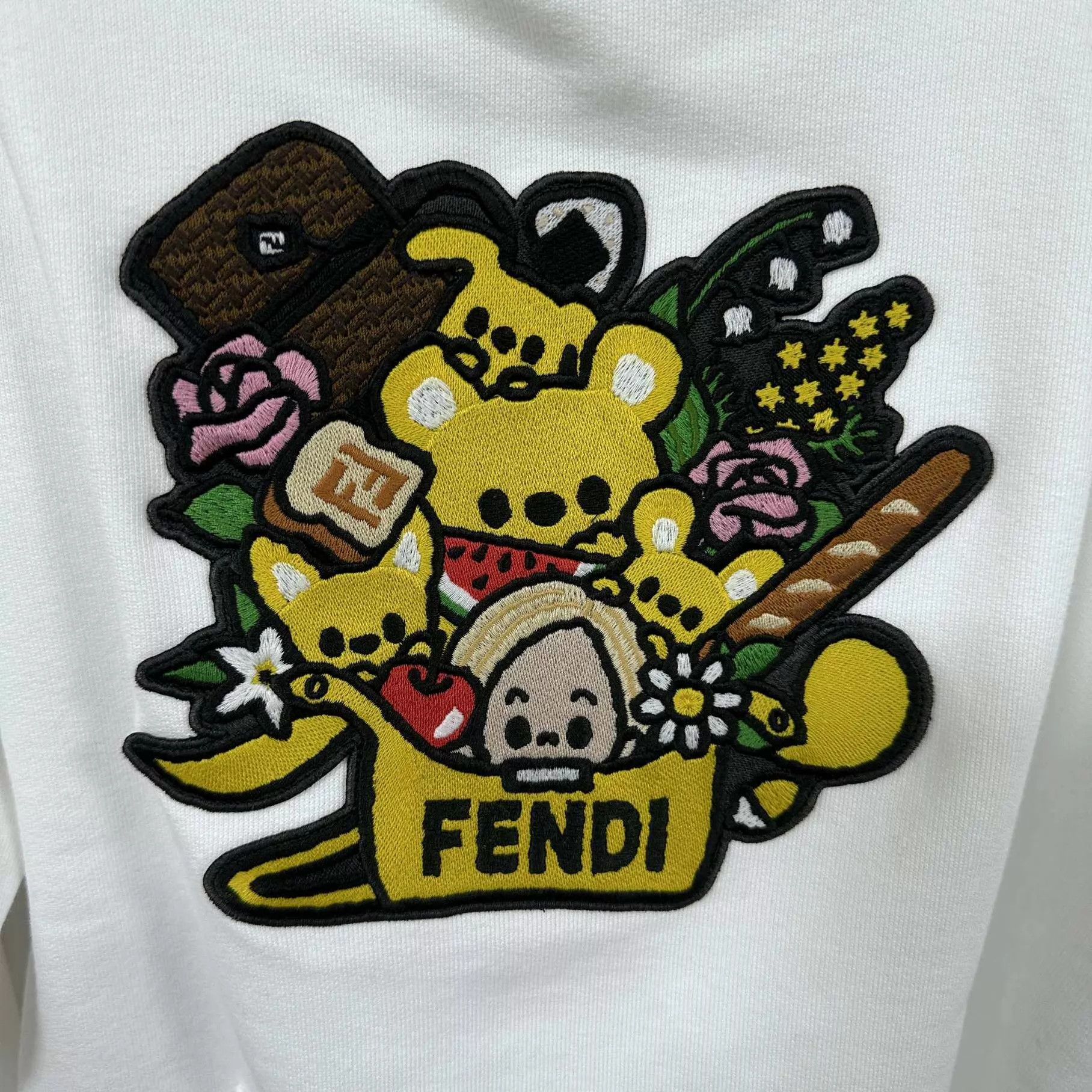 Fendi FENDI New Animal Embroidered Logo Hoodie S Size US S / EU 44-46 / 1 - 6 Thumbnail
