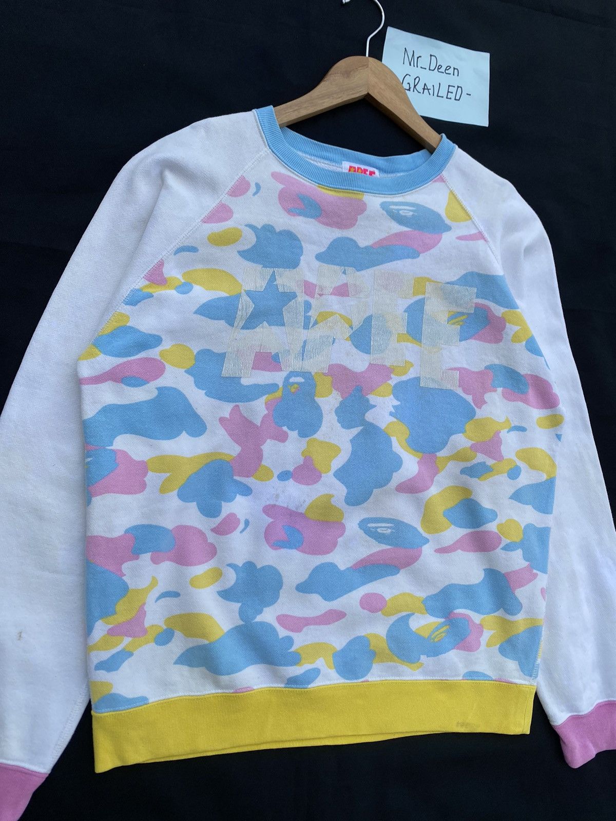 Bape Rare BAPE by Bathing Ape Camo Multicolor Sweater Size S / US 4 / IT 40 - 6 Thumbnail