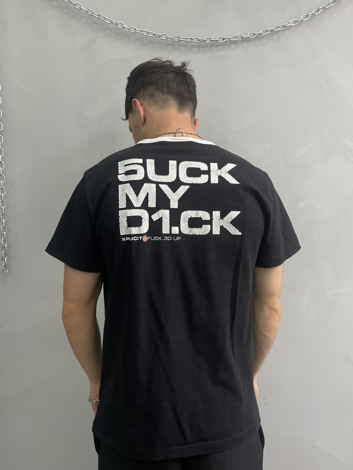 Designer Vintage Fishbone Suck My Dick Xplicit Layered Tee Sz XL Size US L / EU 52-54 / 3 - 2 Thumbnail