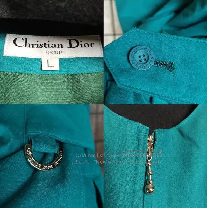 Dior Peacock Blue Summer Casual Pants .
