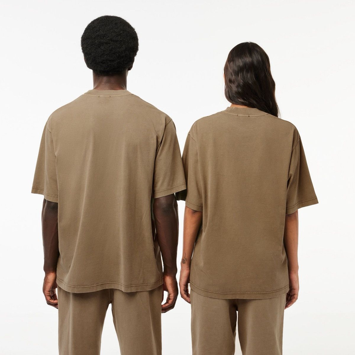 Lacoste Lacoste Loose Fit Embroidered Logo T‑Shirt Khaki Green Y2K Size US XL / EU 56 / 4 - 8 Thumbnail