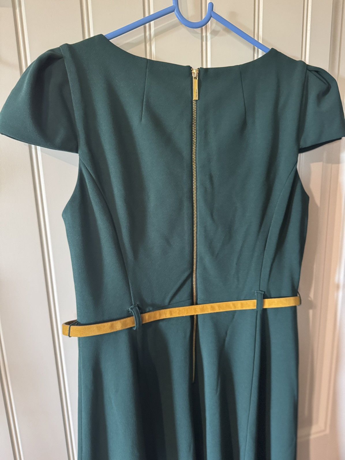 Calvin Klein CALVIN KLEIN💚 Forest Green Midi Dress, Belted Size M / US 6-8 / IT 42-44 - 9 Thumbnail