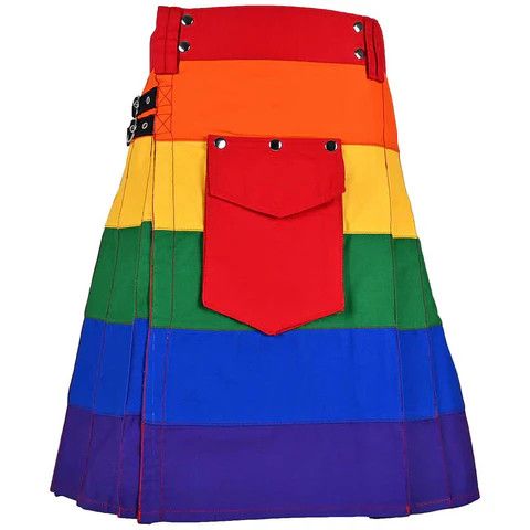 Other Utility Hybrid Kilt Rainbow with Removable Cargo Pocket Size US 38 / EU 54 - 3 Thumbnail