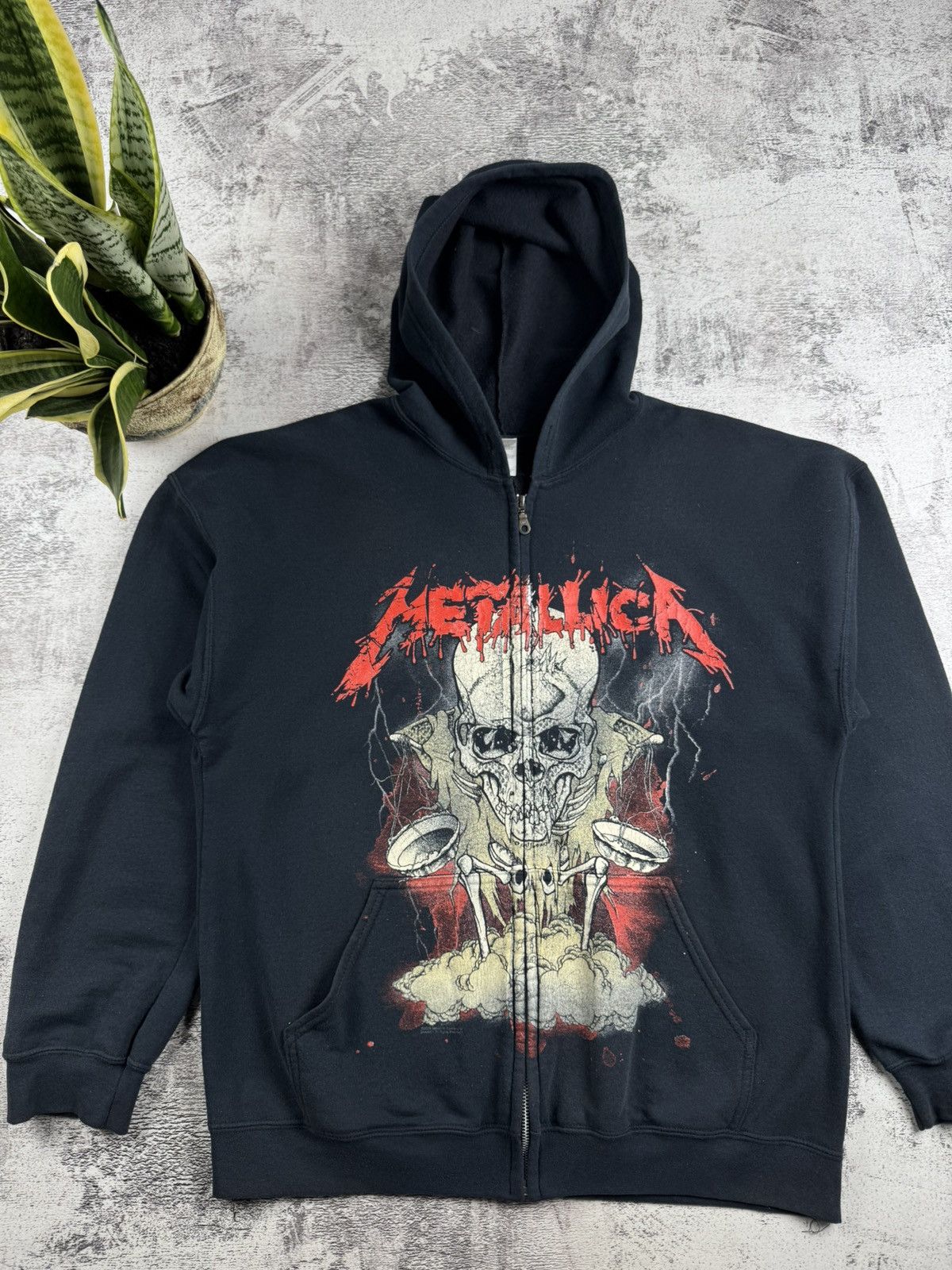 Metallica Metallica 2005 Black Men’s XL Cotton Rock Band Tour Zip Merch Hoodie Sweatshirt Size US XL / EU 56 / 4 - 4 Thumbnail