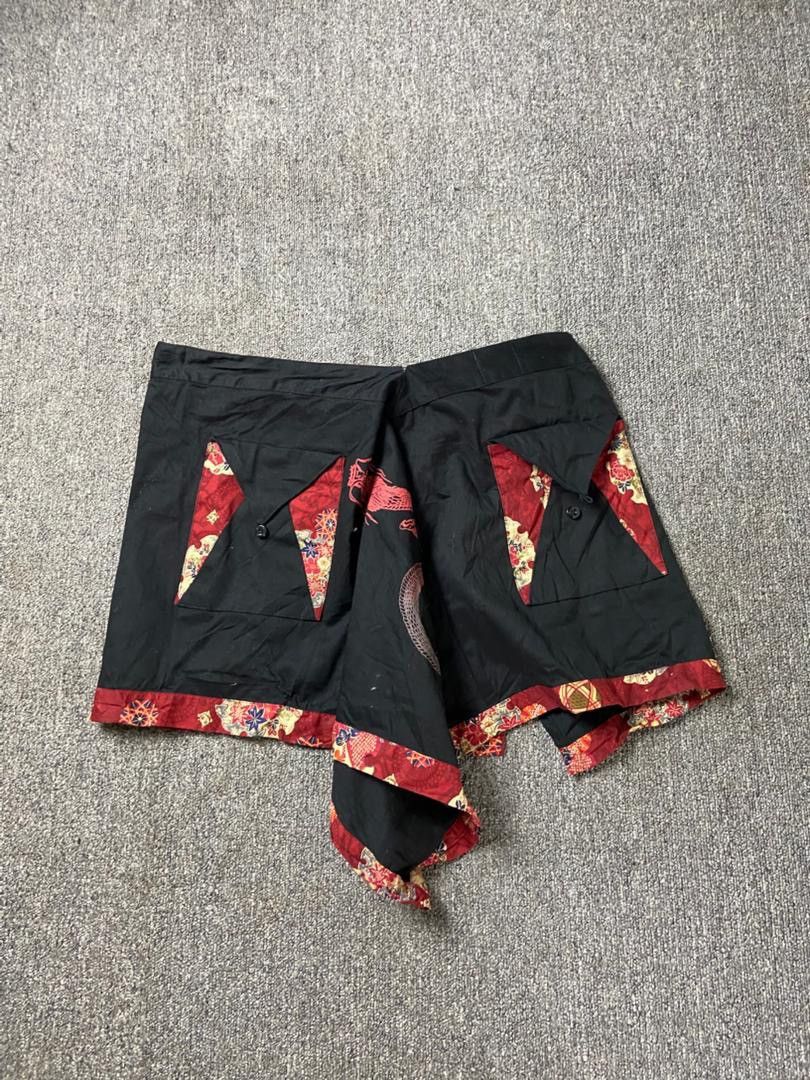 Japanese Brand S-Inc Kikou Embroidered Dragon Mini Skirt (204) Size 36" / US 14 / IT 50 - 2 Thumbnail