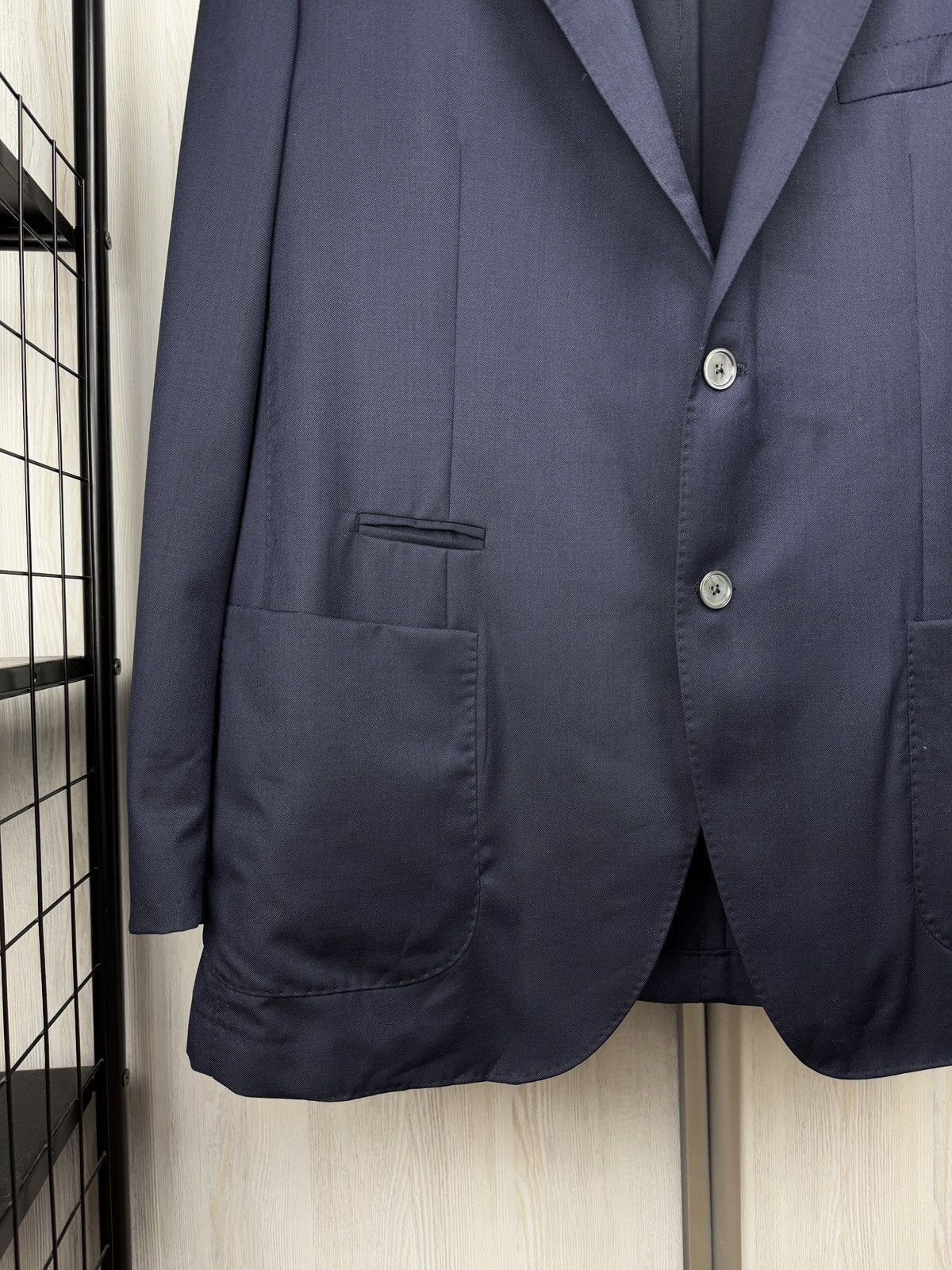 Other Artu Napoli Navy Blue unlined travel jacket wool blazer Size 48R - 4 Thumbnail