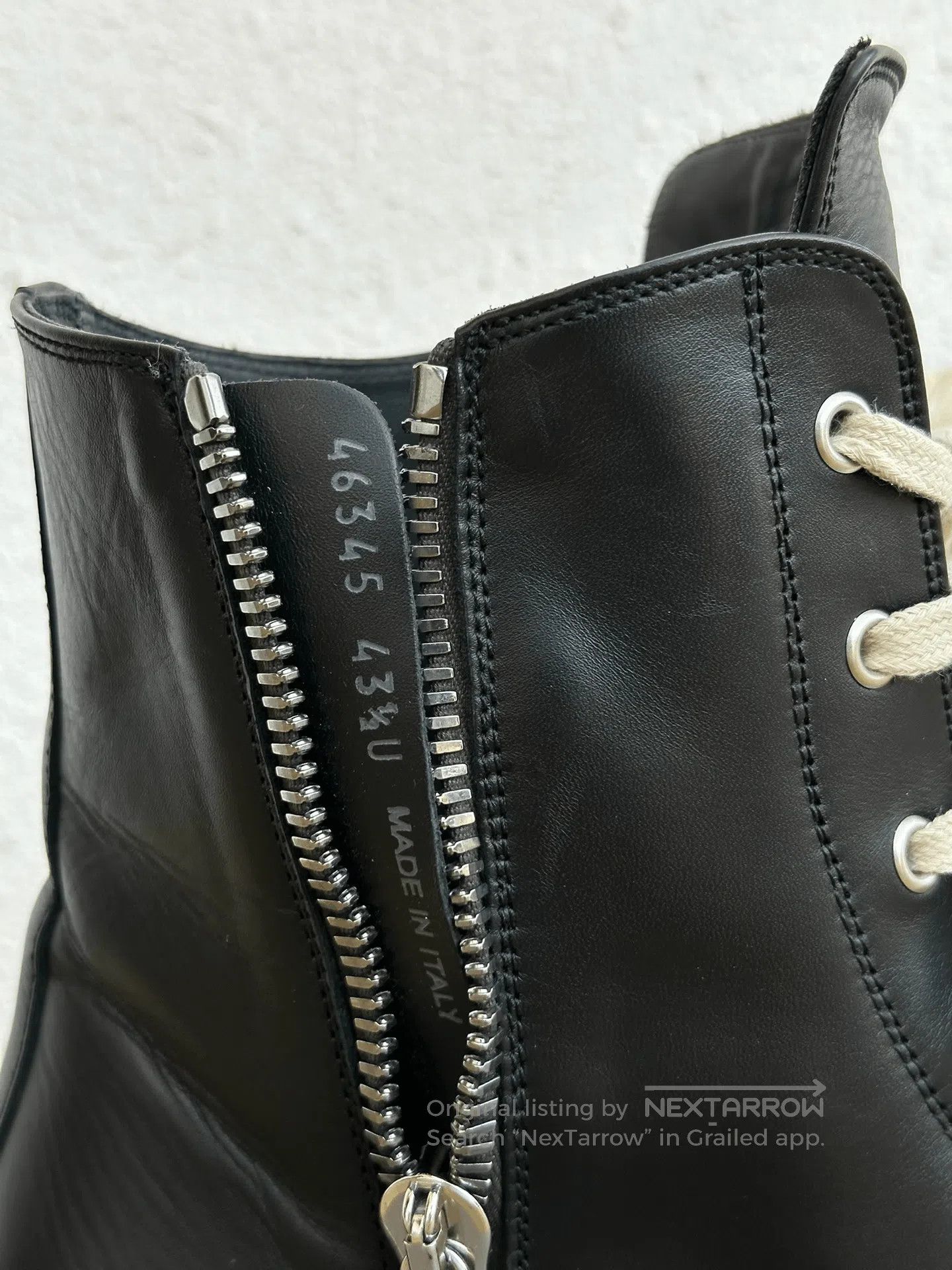 Rick Owens Rick Owens Leather High-Top Sneakers. Size US 10.5 / EU 43-44 - 8 Thumbnail