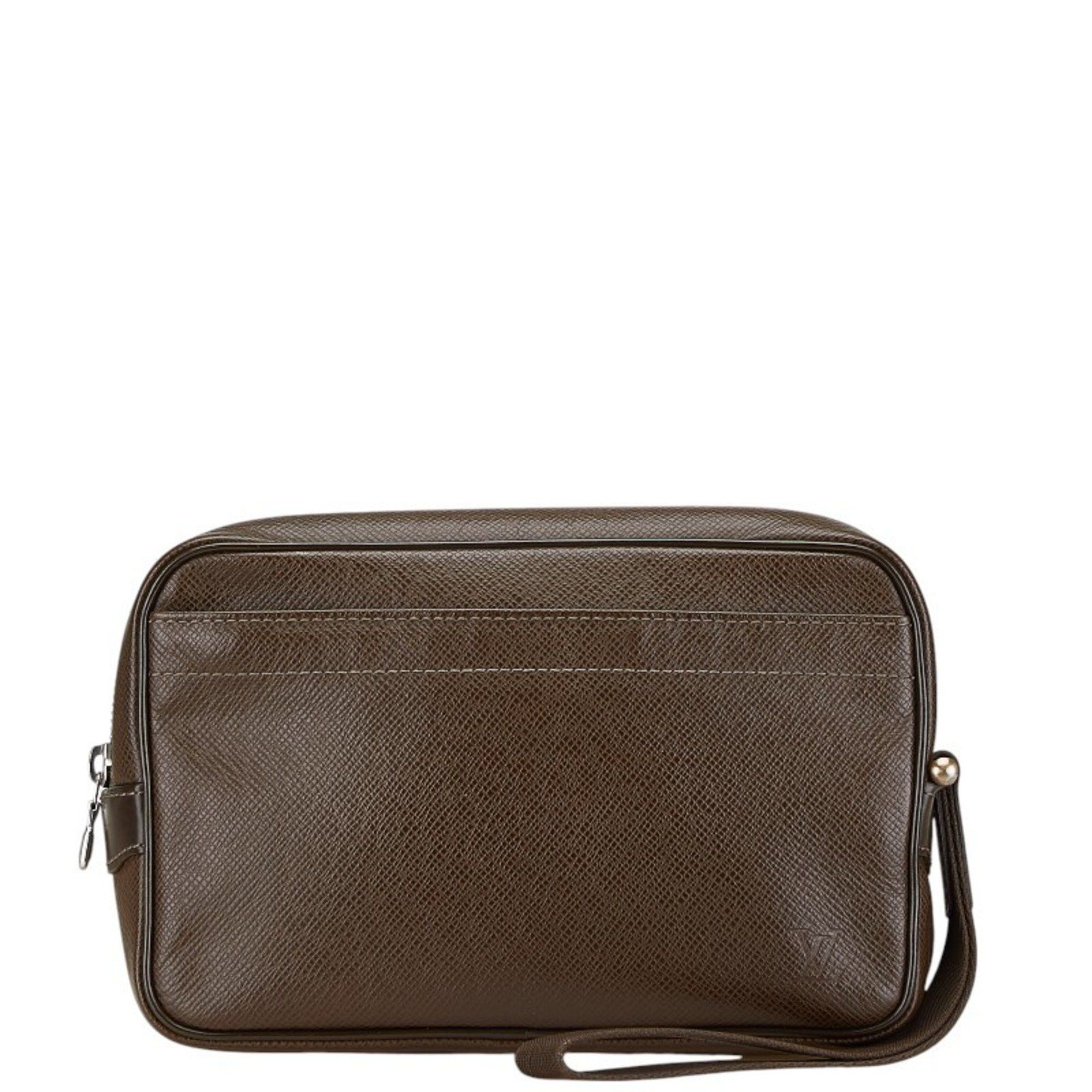 Louis Vuitton Louis Vuitton Taiga Karuga Second Bag Clutch M30818 Brown Leather Men's LOUIS VUITTON Size ONE SIZE - 1 Thumbnail