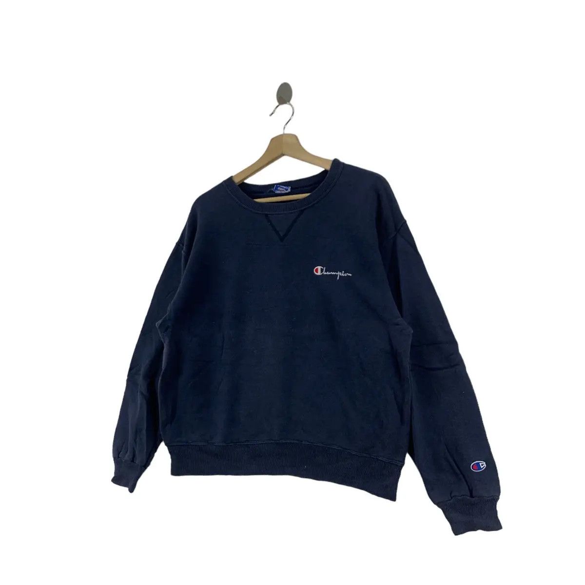Champion Vintage 90’ CHAMPION Made In USA Script Logo Blue Size M / US 6-8 / IT 42-44 - 2 Thumbnail