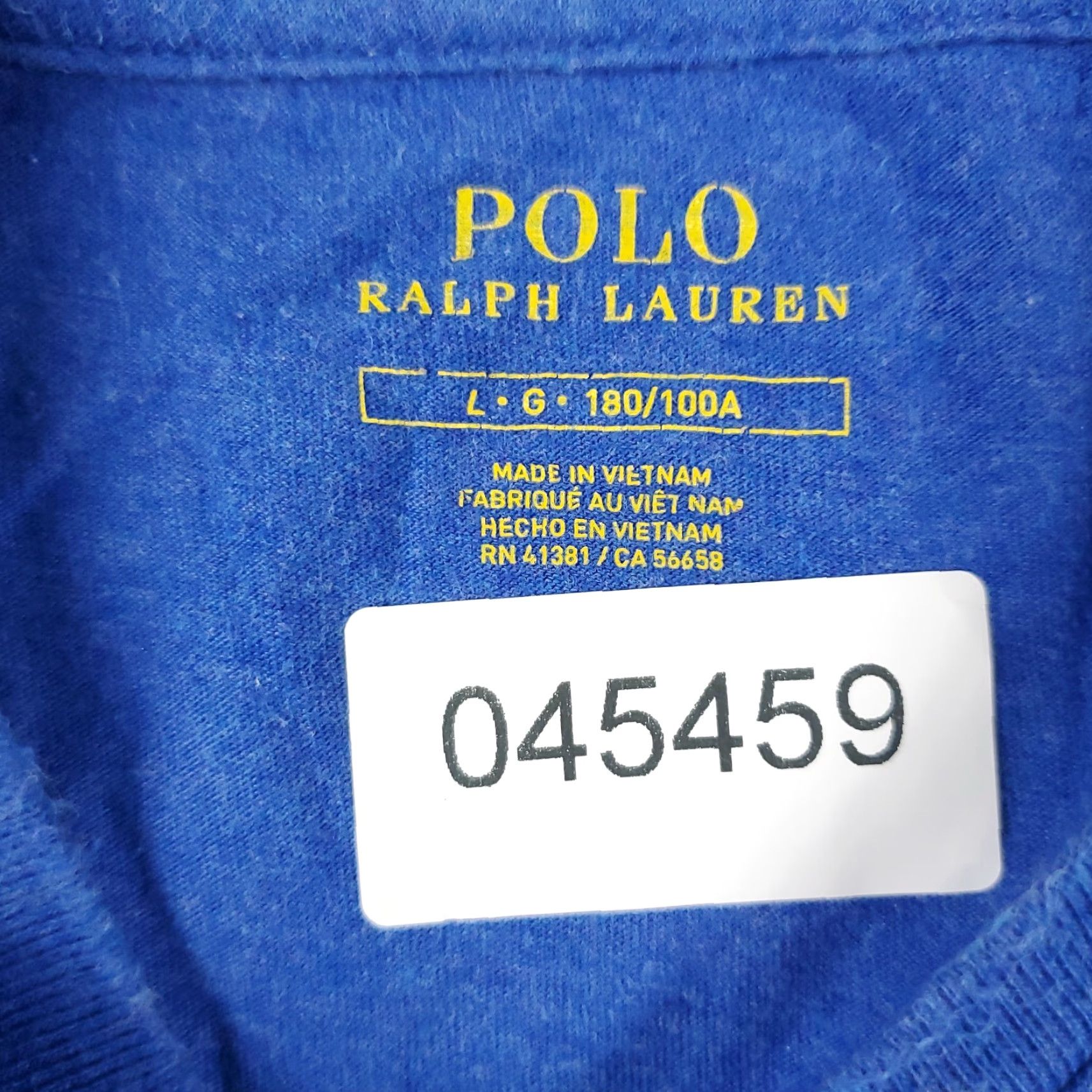 Ralph Lauren Ralph Lauren T Shirt Mens Large Blue Pony Short Sleeve Crew Neck Cotton Casual Logo Size US L / EU 52-54 / 3 - 7 Thumbnail