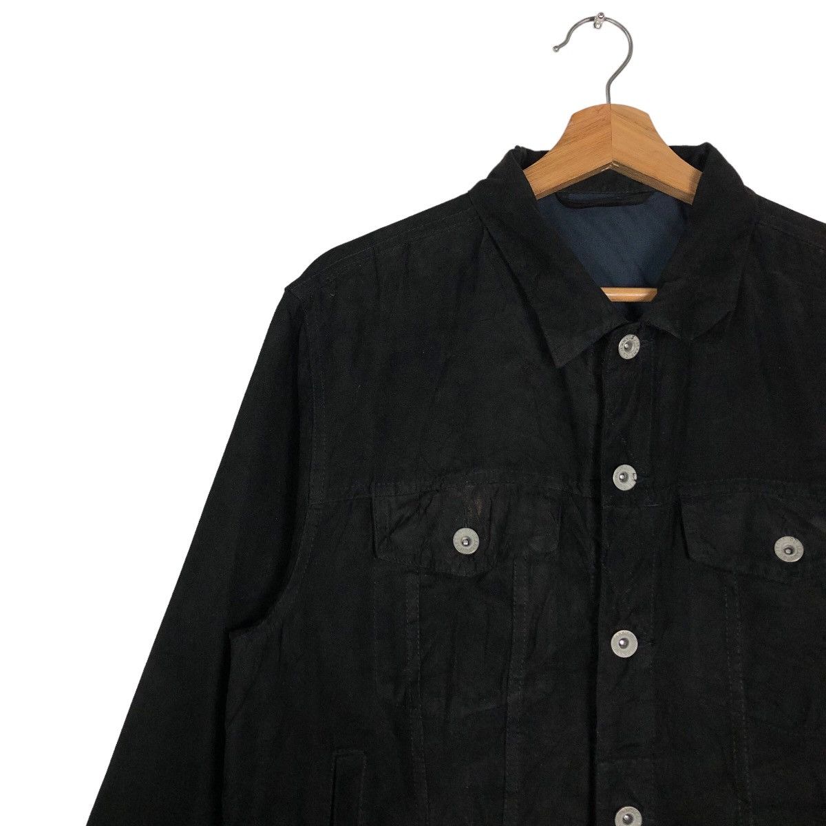 Issey Miyake 🔥90’s Vintage Leather Jacket Chore Work GU Japan Made Size US L / EU 52-54 / 3 - 7 Thumbnail