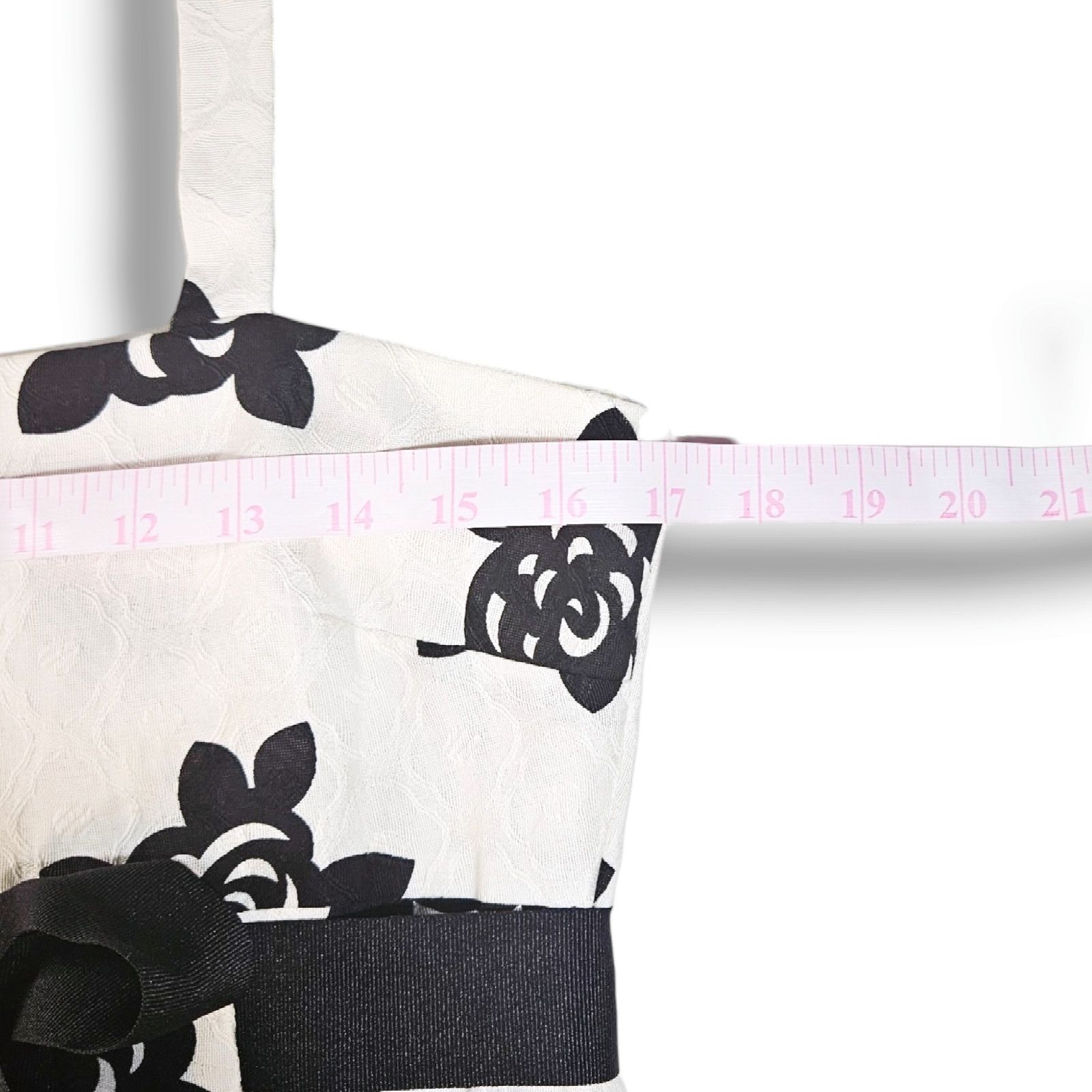 Other EUC Jessica Howard Roses Floral Dress Sz. 10P White Black Size L / US 10 / IT 46 - 6 Thumbnail