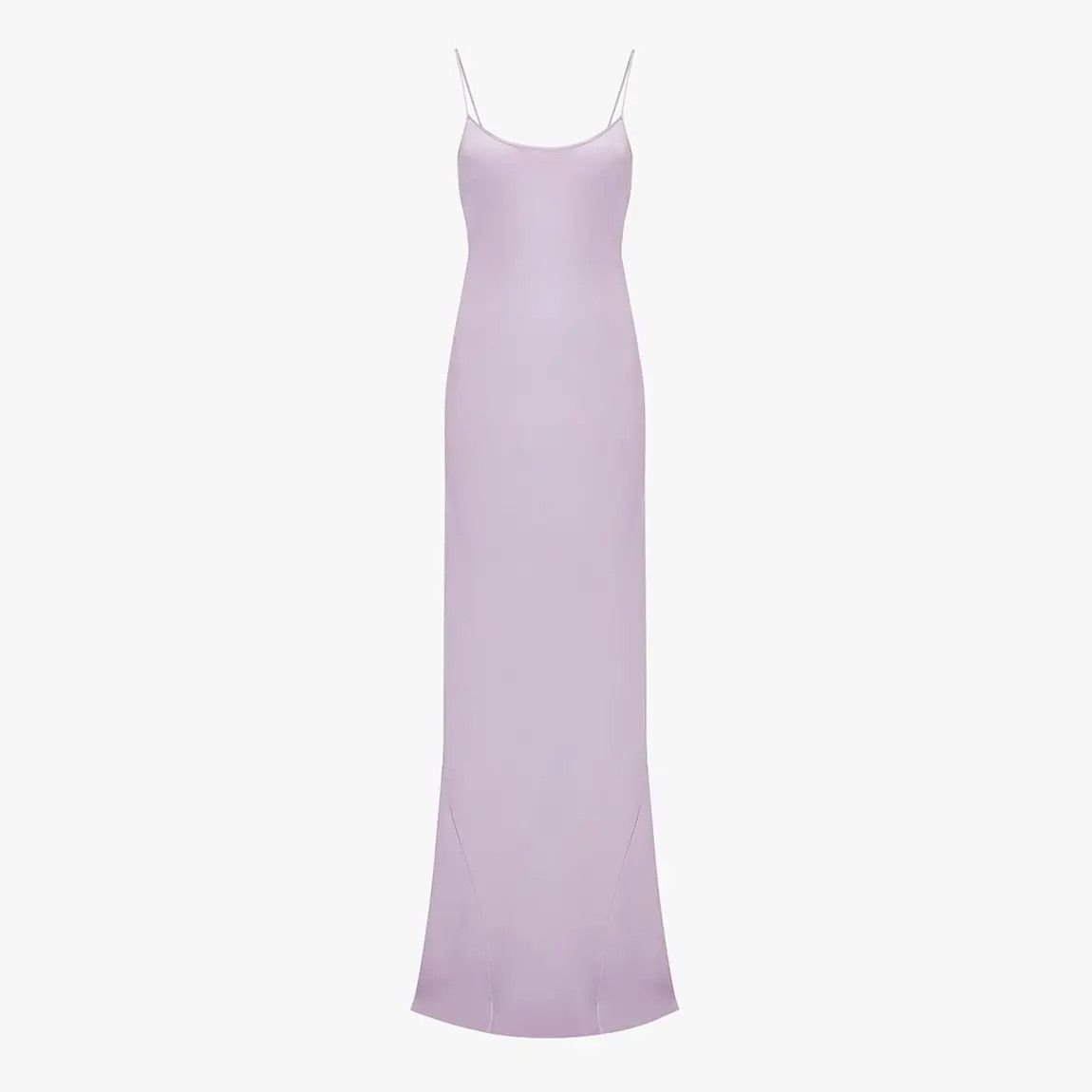 Victoria Beckham o1mle0525 Floorlength Cami Maxi Dress Petalia in Lilac Size L / US 10 / IT 46 - 1 Thumbnail