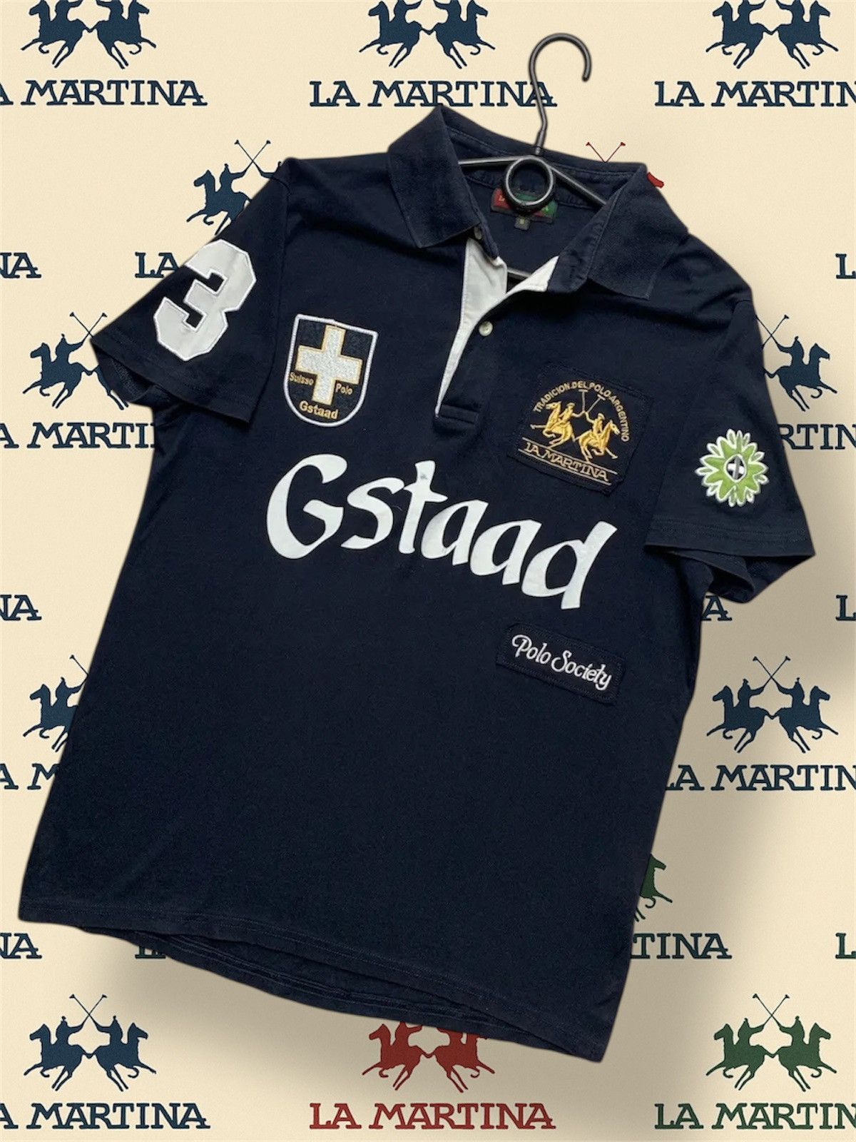 La Martina Vintage La Martina polo big logo racing G Staad size M Size US M / EU 48-50 / 2 - 1 Thumbnail