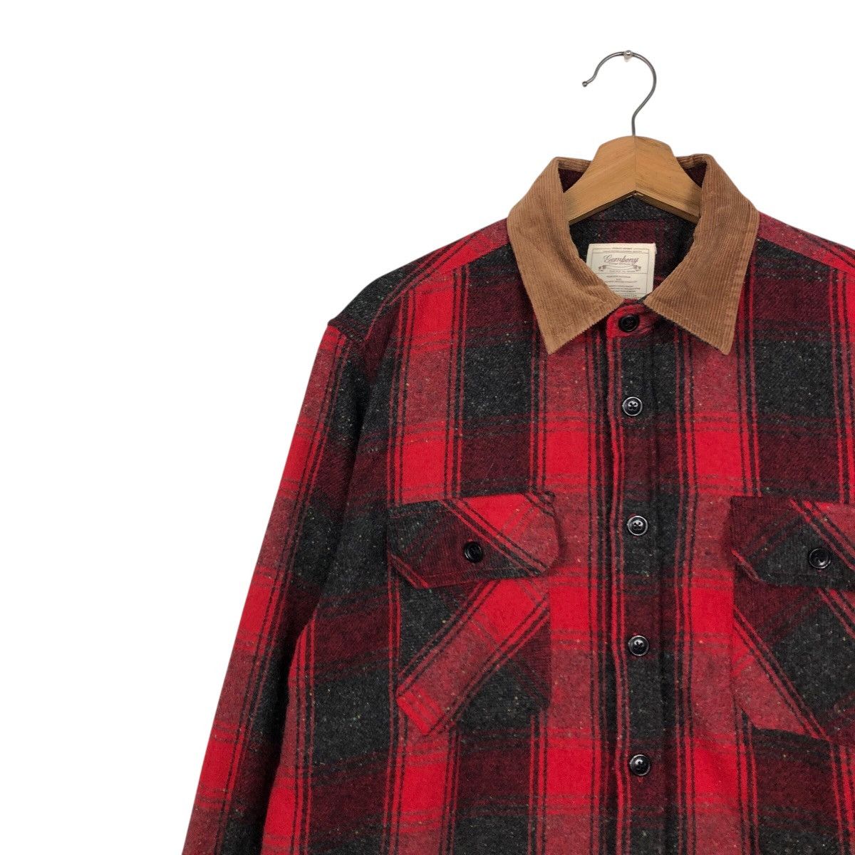 Flannel × Japanese Brand × Vintage 📌Vintage Wool Shirt Jacket Tartan Gembony Issey Miyake Size US L / EU 52-54 / 3 - 8 Thumbnail