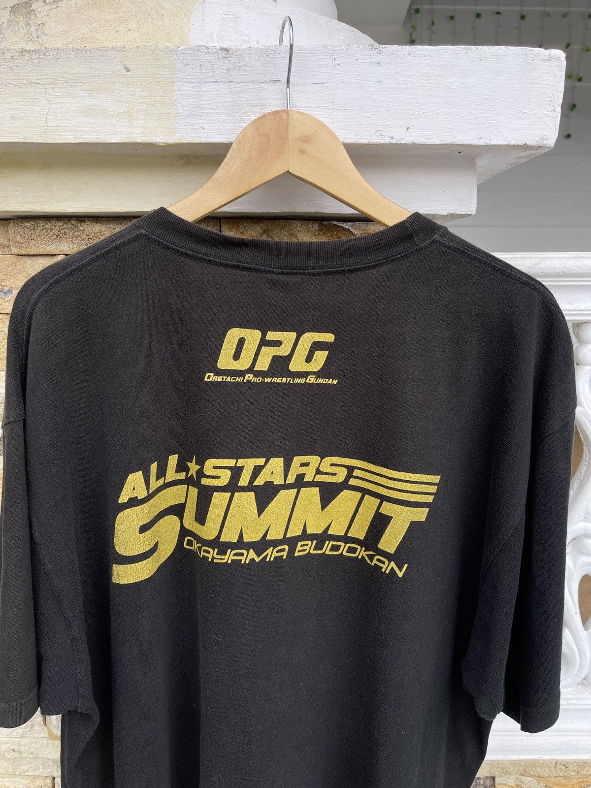 WWE Last Drop🔥Vtg Faded OPG Oretachi Pro Wrestling Gundan Tee Size US XL / EU 56 / 4 - 4 Thumbnail