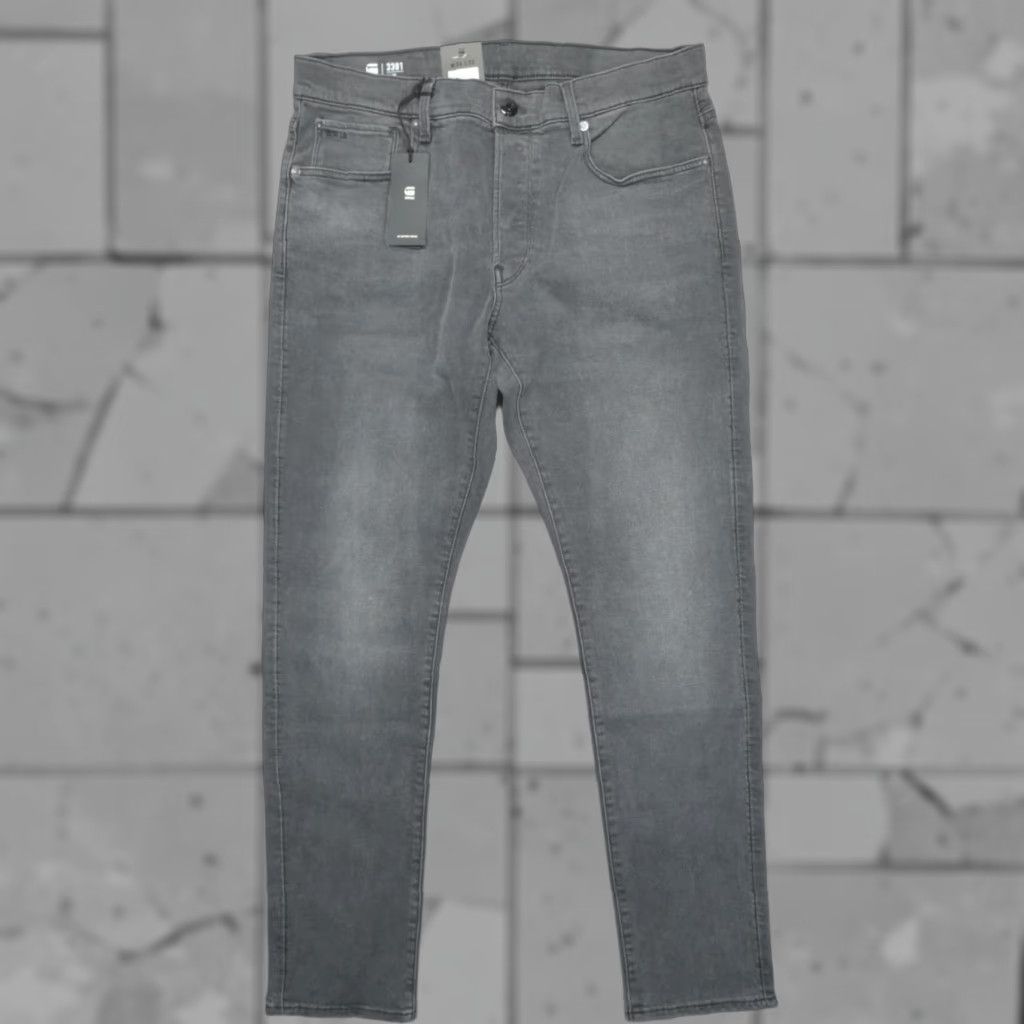 G-Star G-Star 3301 Slim Tapered Jeans 34x32 Gray Regular Denim Men Slim Medium 5-Pocket Stars 90s Style Size US 34 / EU 50 - 1 Thumbnail