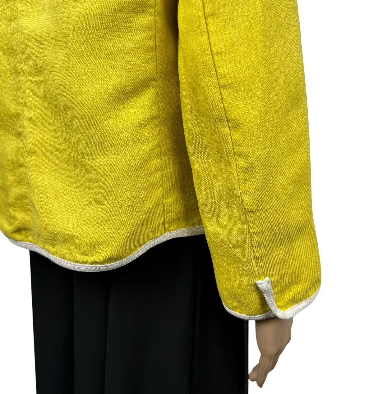 Max Mara Max Mara Linen Yellow Blazer Jacket size US12 IT46 Size XL / US 12-14 / IT 48-50 - 10 Thumbnail