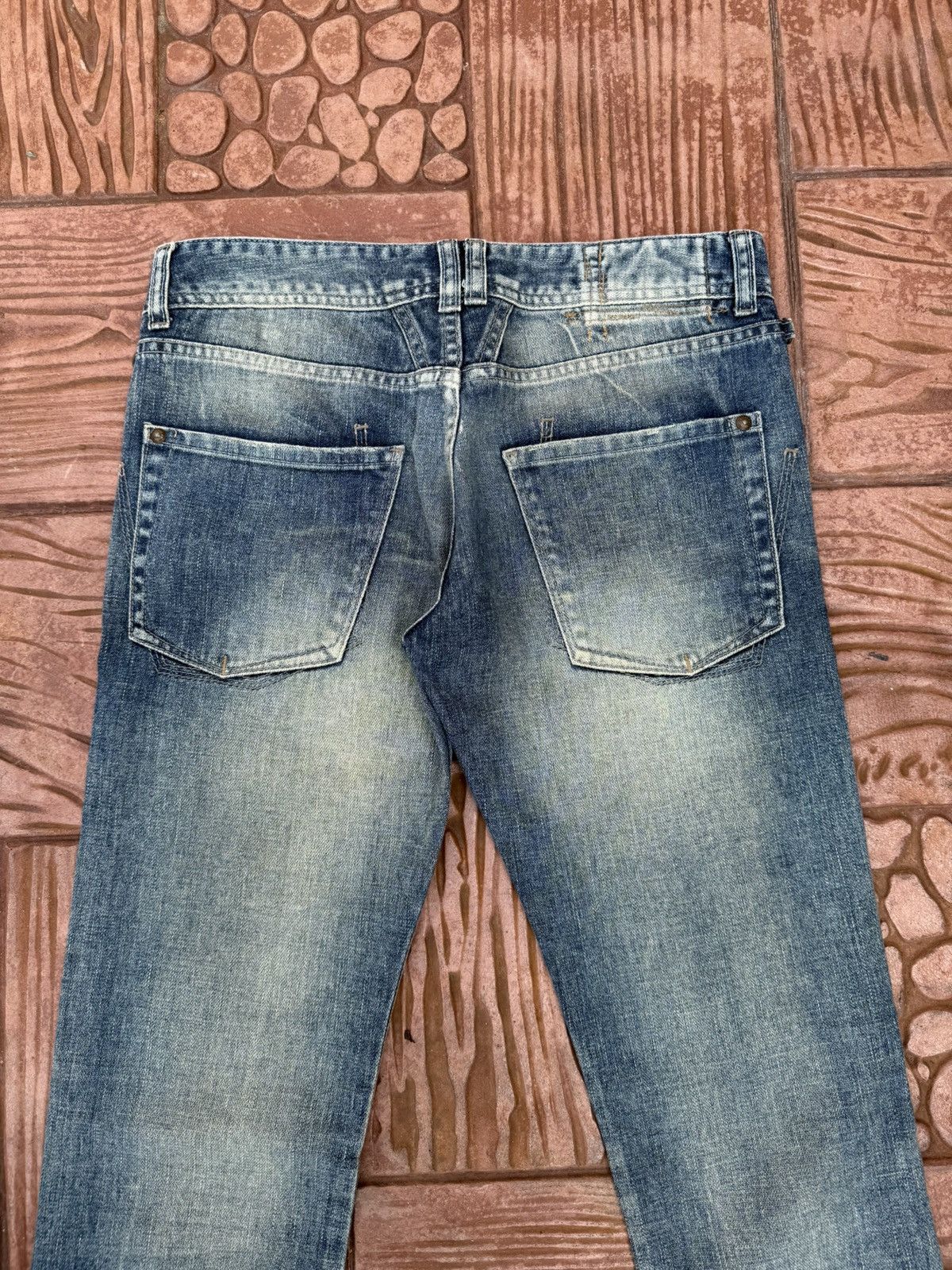 Marithe + Francois Girbaud MARITHE FRANCOIS GIRBAUD Flare Denim Rare Design Size 31" - 13 Thumbnail