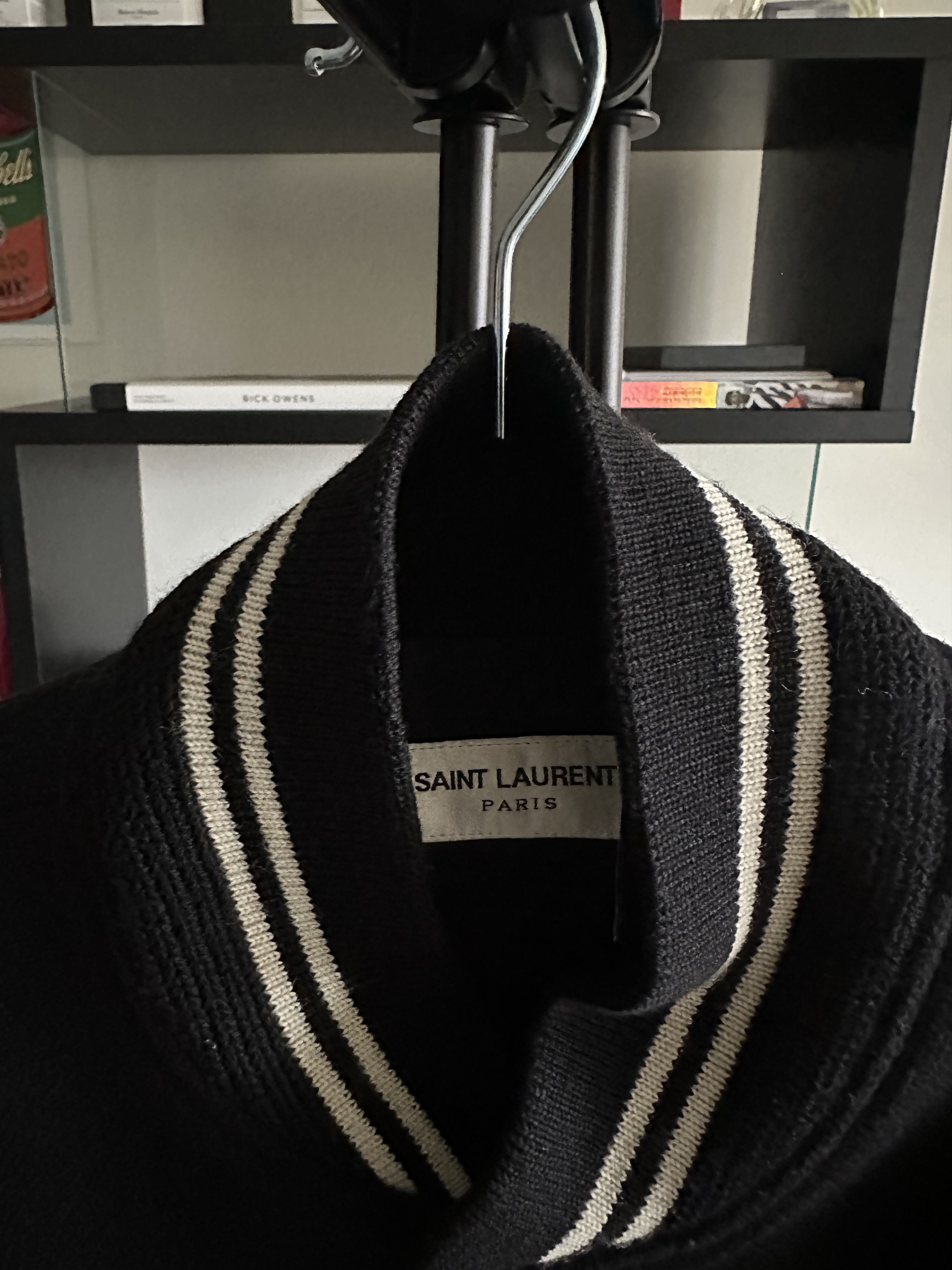 Saint Laurent Paris × Yves Saint Laurent Saint Laurent Black/White Teddy Jacket Size 46 Size US S / EU 44-46 / 1 - 3 Thumbnail