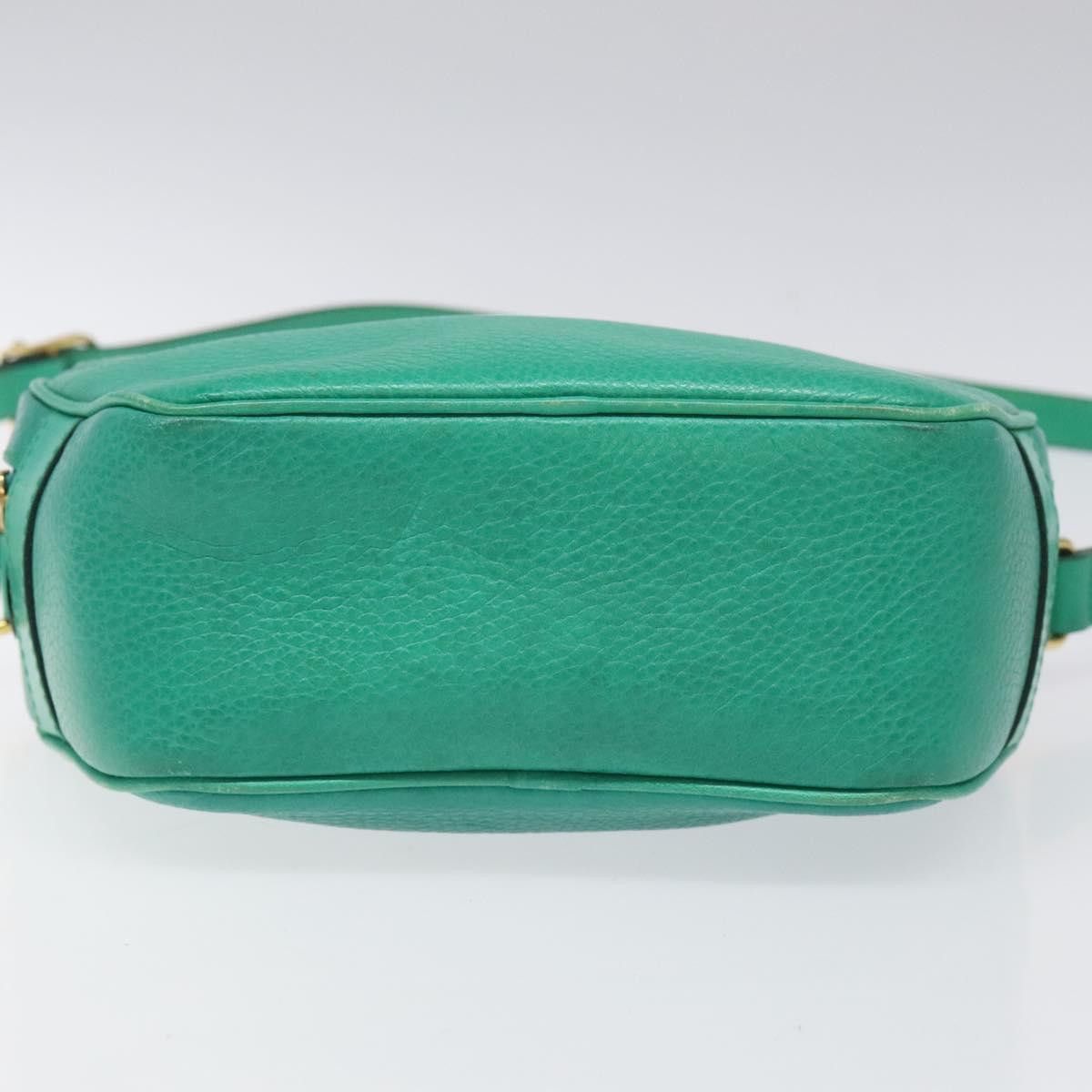 Celine CELINE Shoulder Bag Leather Green Gold Size ONE SIZE - 9 Thumbnail
