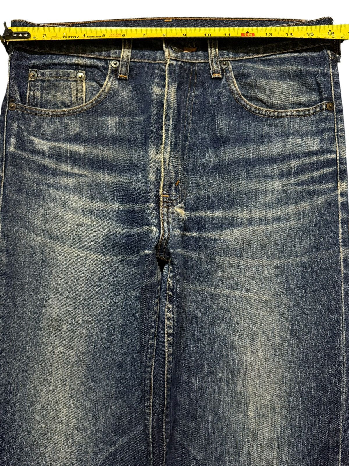 Levi's Vintage 80s Levis 507 Blue Faded Wash Wide Leg Baggy Jeans Size US 32 / EU 48 - 9 Thumbnail
