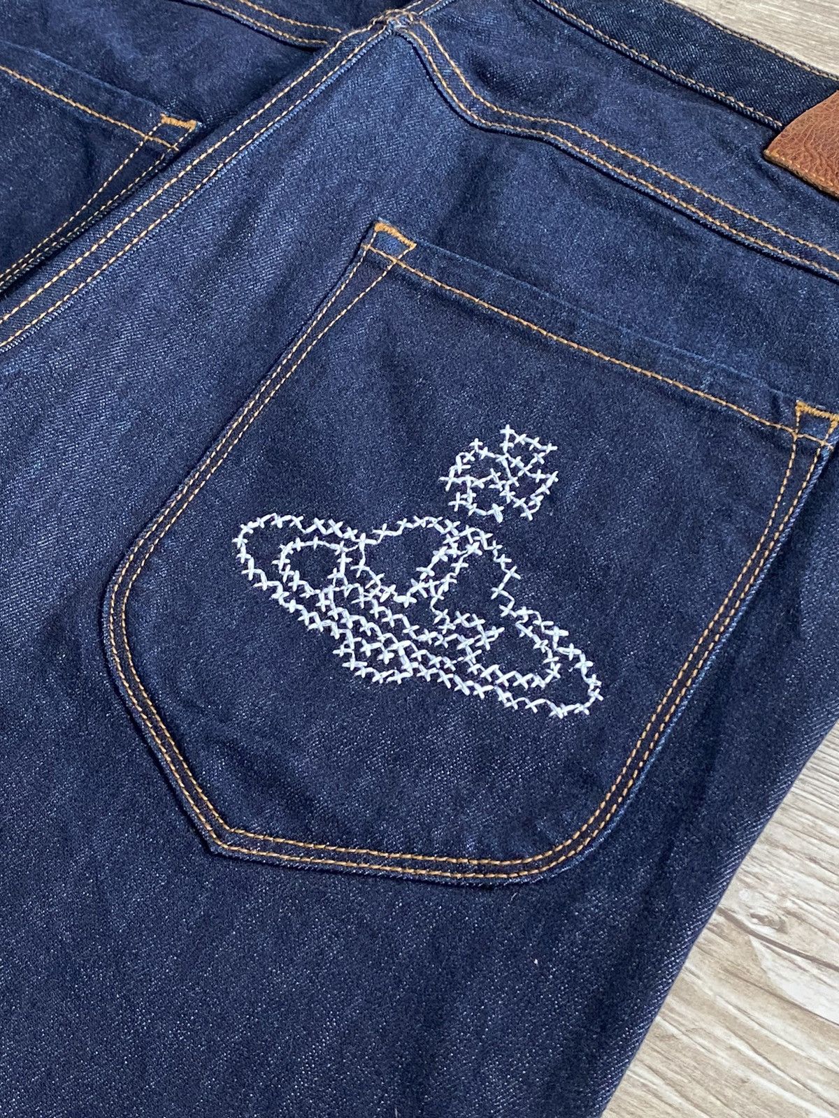 Designer × Vivienne Westwood Rare💙Vivienne Westwood Aglomania Big Logo Denim Pants Size US 32 / EU 48 - 9 Thumbnail