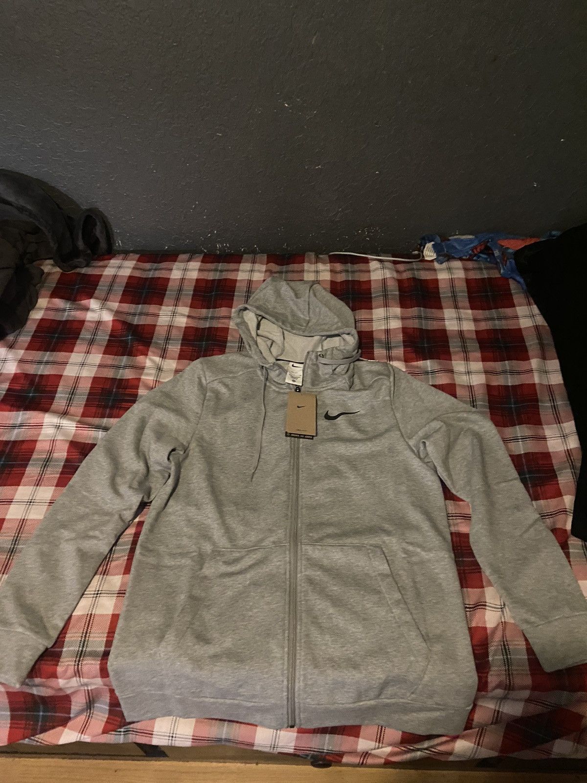 Nike Nike Men’s Grey Dri-fit Full-zip Training Hoodie Size US S / EU 44-46 / 1 - 1 Thumbnail