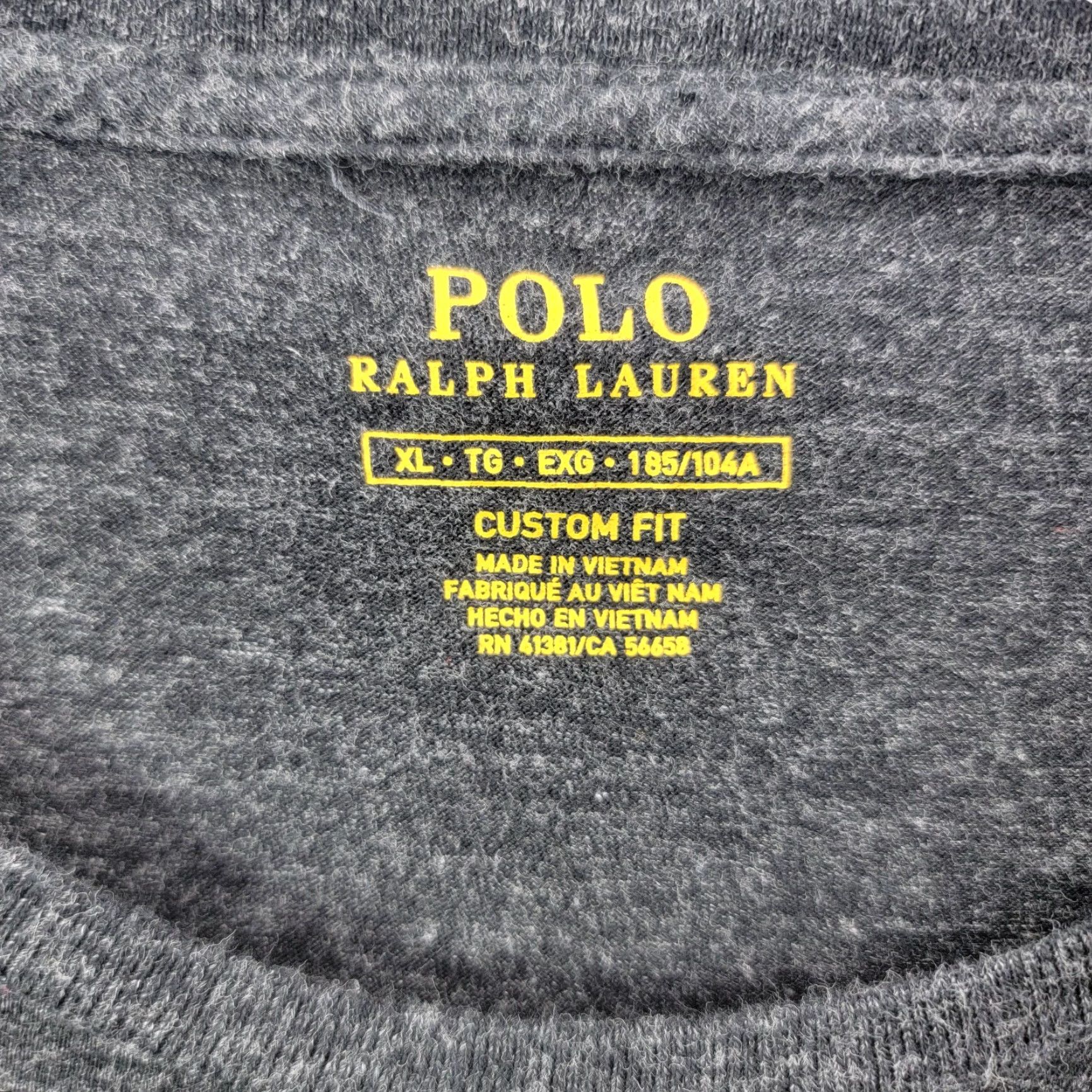 Polo Ralph Lauren Polo Ralph Lauren t-shirt Men’s XL Custom Slim Fit Charcoal Heather Long Sleeve Shirt Mens XL Charcoal Heather Polo Ralph Lauren T-Shirt Size US XL / EU 56 / 4 - 3 Thumbnail