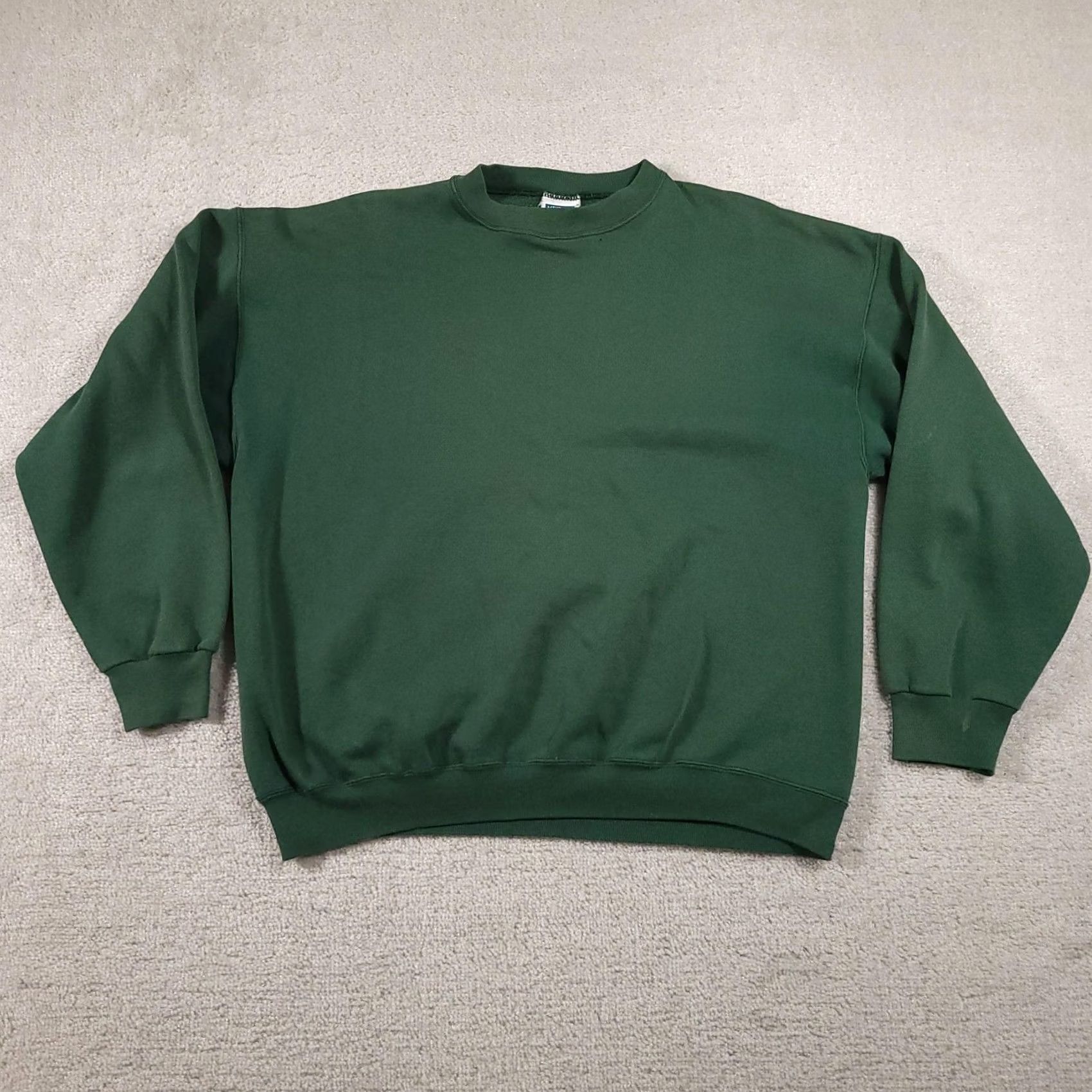 Vintage VINTAGE Maximum Sweats Sweatshirt Mens XL Green Crewneck Pullover Cotton Blend 50/50 Solid Fleece Size US XL / EU 56 / 4 - 2 Thumbnail